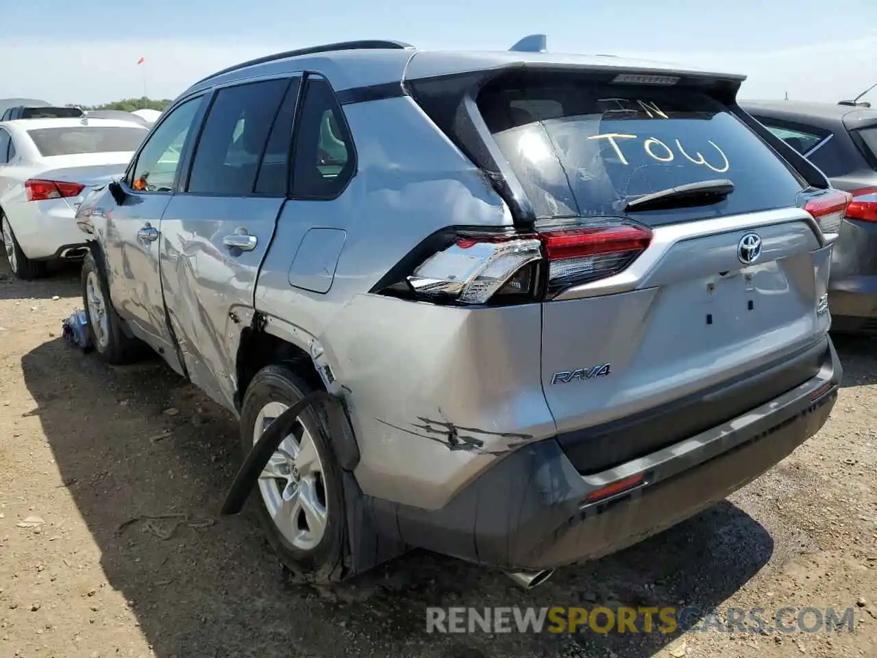 3 Photograph of a damaged car JTMRWRFV9KD007523 TOYOTA RAV4 2019