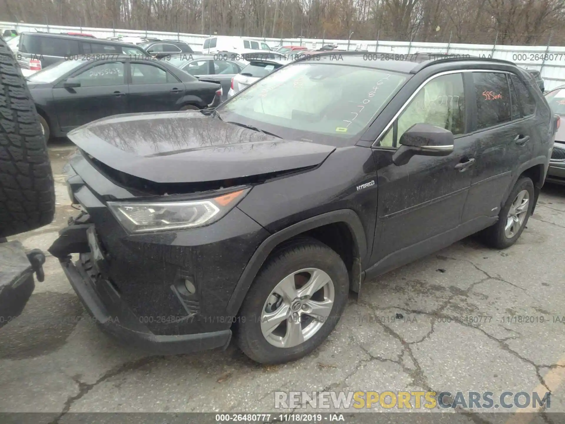 2 Photograph of a damaged car JTMRWRFV9KD504166 TOYOTA RAV4 2019