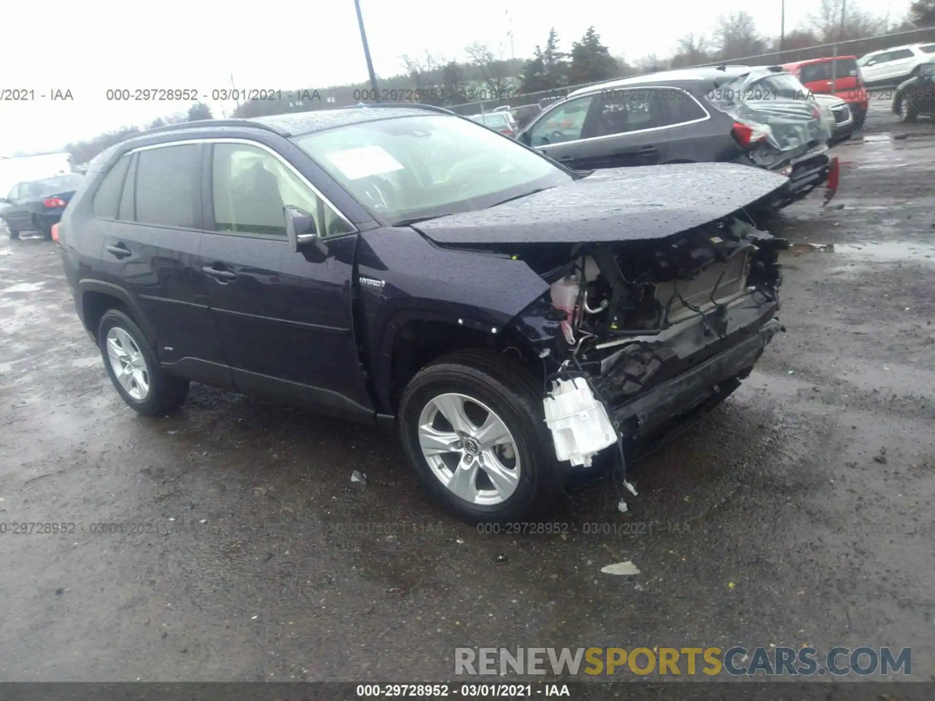 1 Photograph of a damaged car JTMRWRFVXKD014366 TOYOTA RAV4 2019