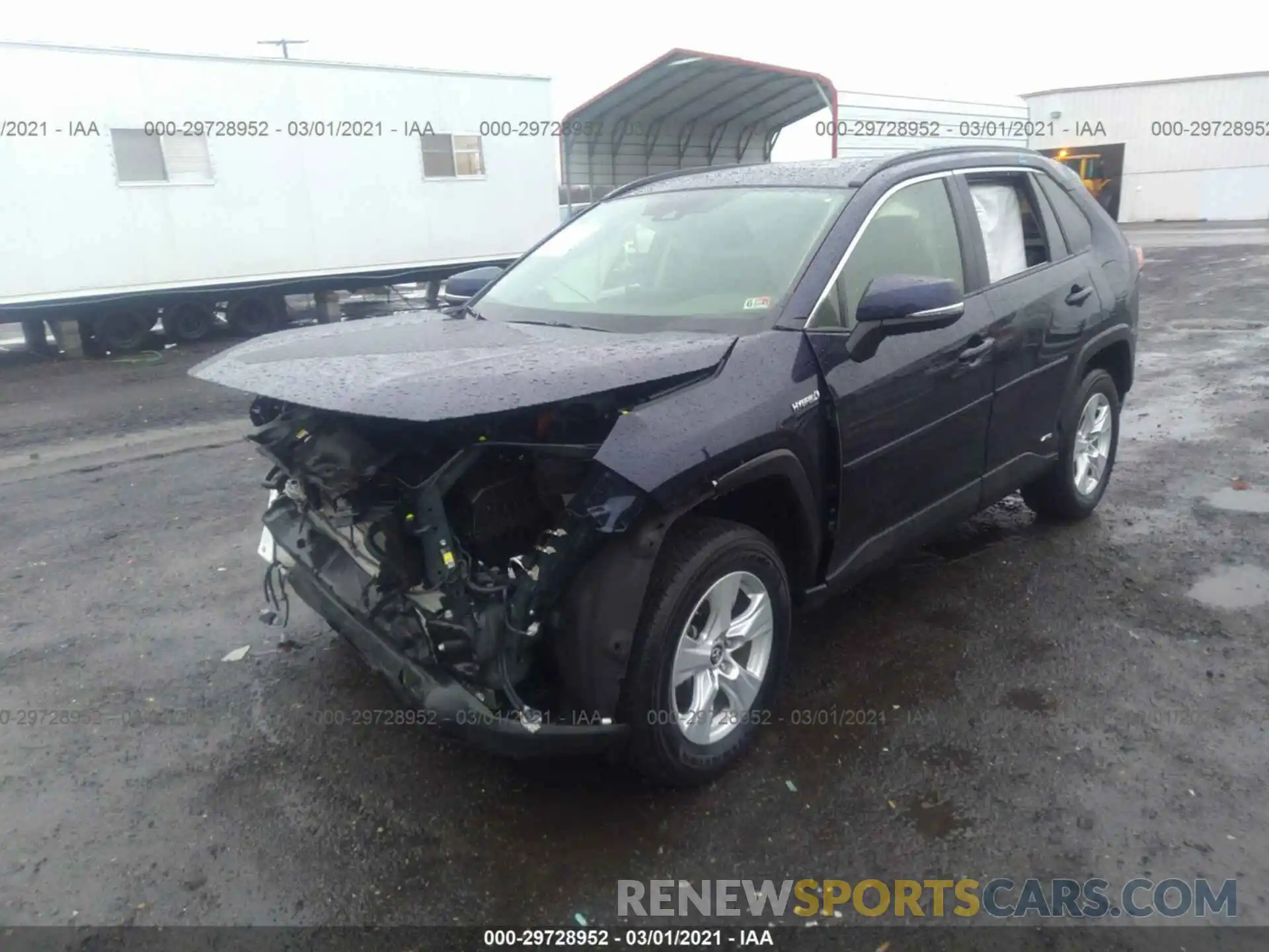 2 Photograph of a damaged car JTMRWRFVXKD014366 TOYOTA RAV4 2019