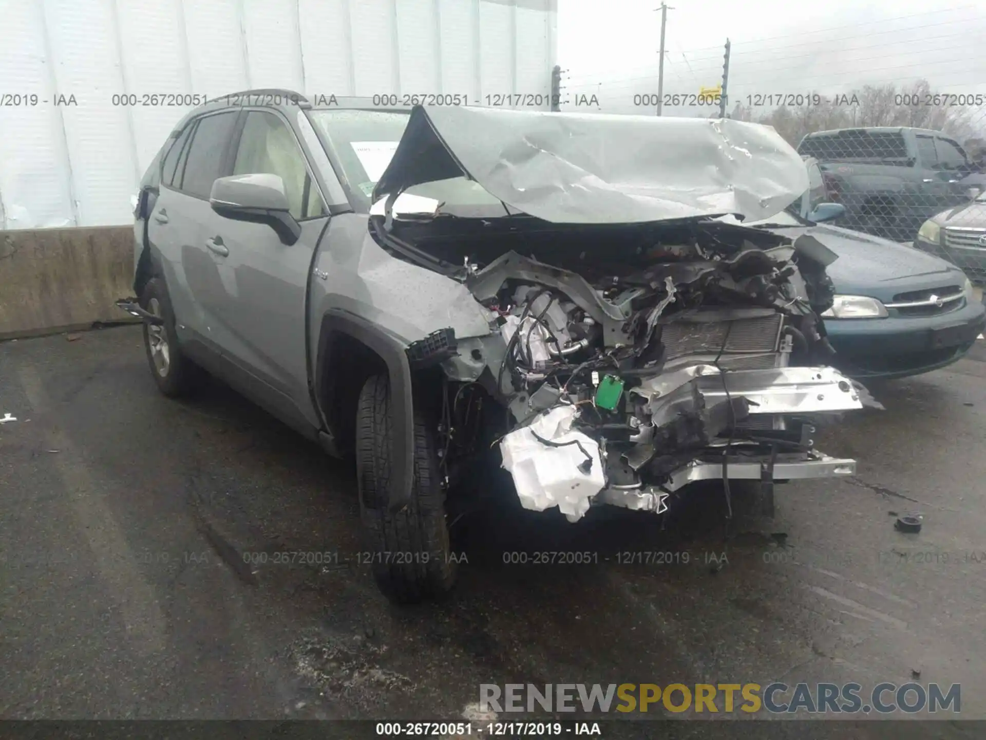 1 Фотография поврежденного автомобиля JTMRWRFVXKD018854 TOYOTA RAV4 2019