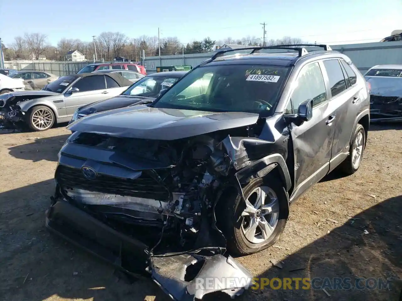 2 Photograph of a damaged car JTMRWRFVXKD029904 TOYOTA RAV4 2019