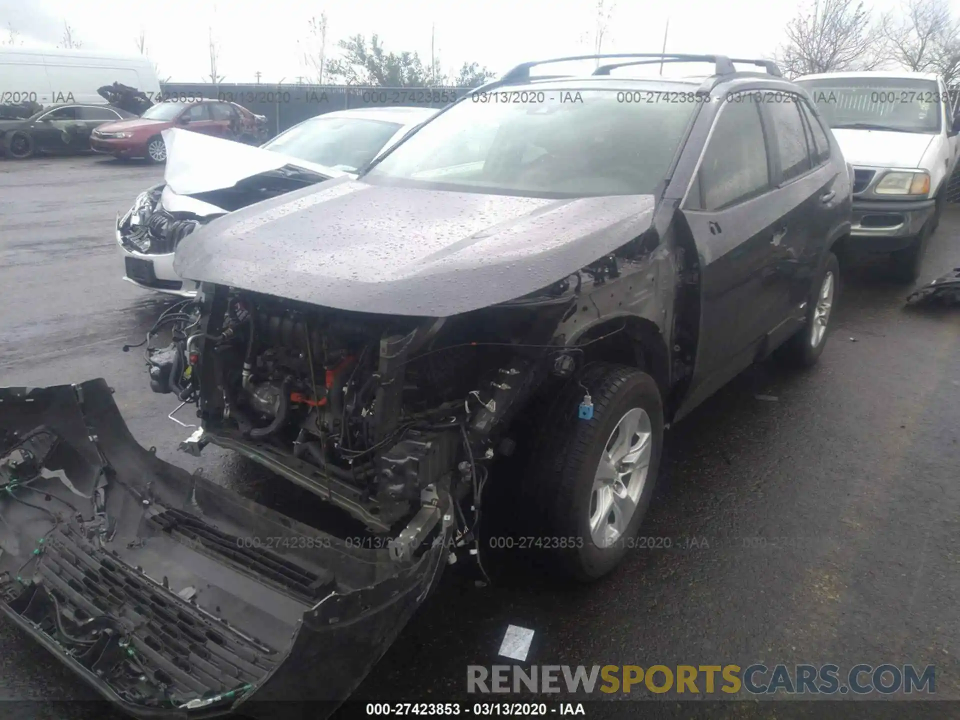 2 Photograph of a damaged car JTMRWRFVXKD034133 TOYOTA RAV4 2019