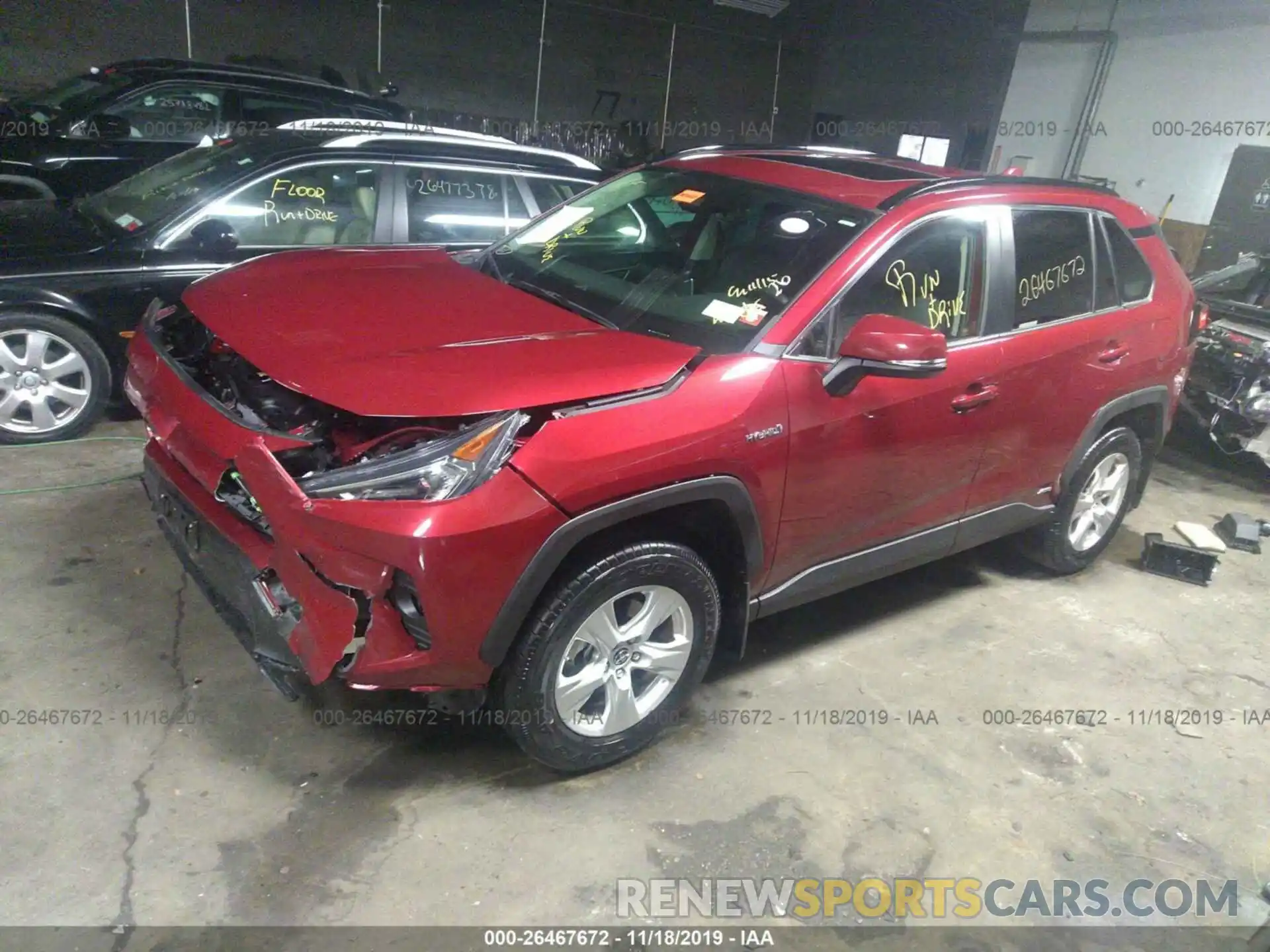 2 Photograph of a damaged car JTMRWRFVXKJ004339 TOYOTA RAV4 2019