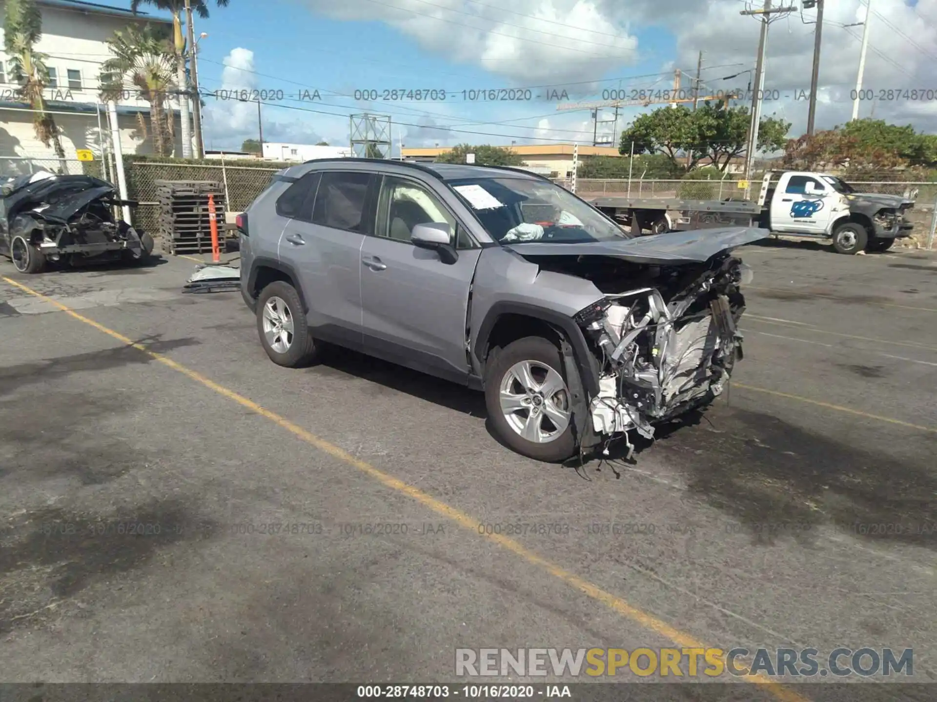 1 Photograph of a damaged car JTMW1RFV0KD003636 TOYOTA RAV4 2019