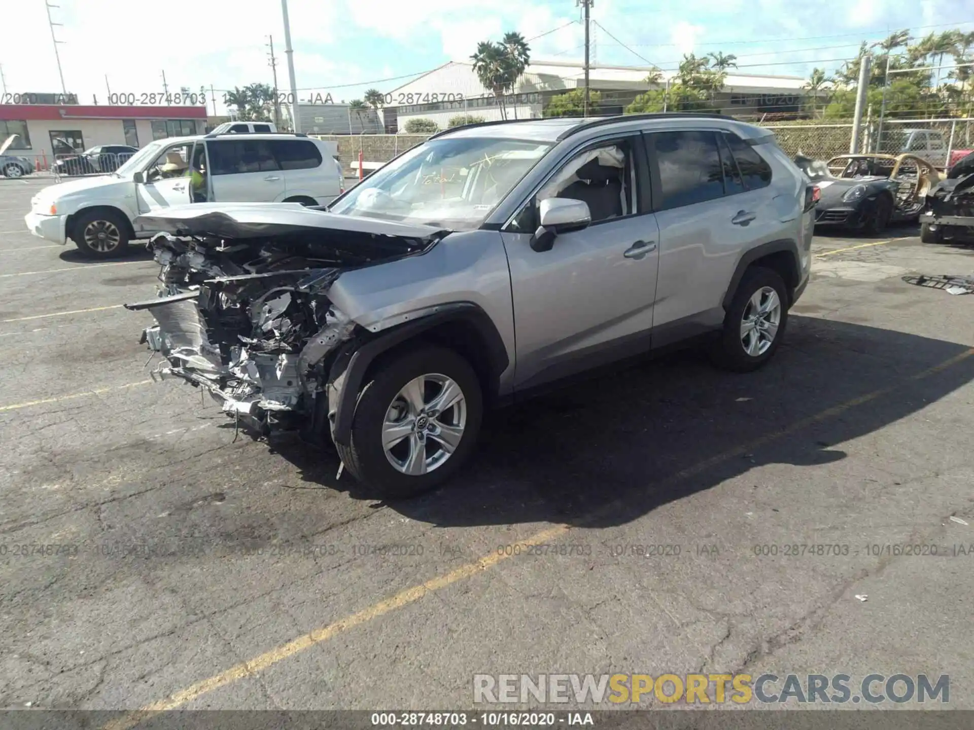 2 Фотография поврежденного автомобиля JTMW1RFV0KD003636 TOYOTA RAV4 2019