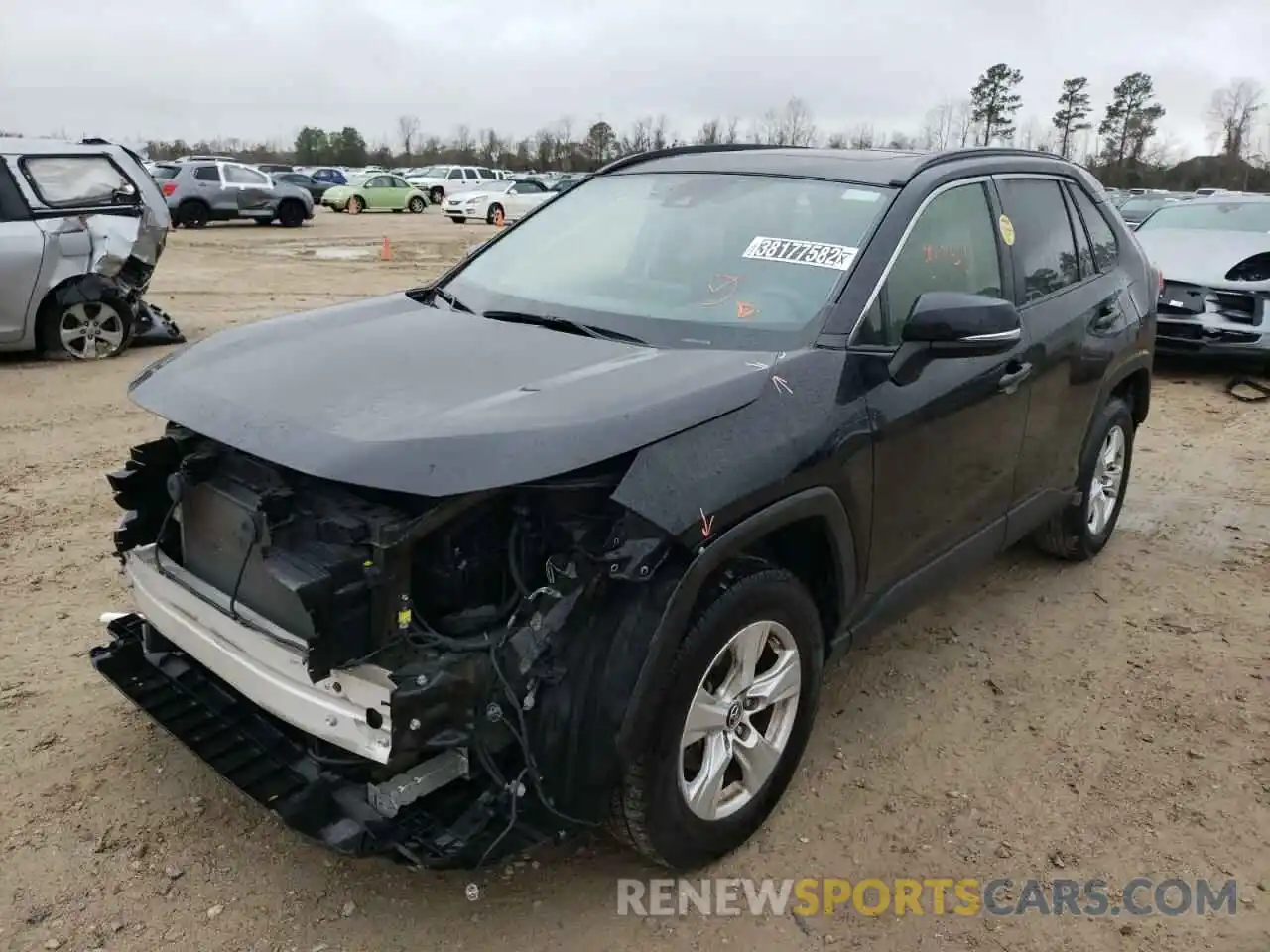 2 Photograph of a damaged car JTMW1RFV0KD003717 TOYOTA RAV4 2019