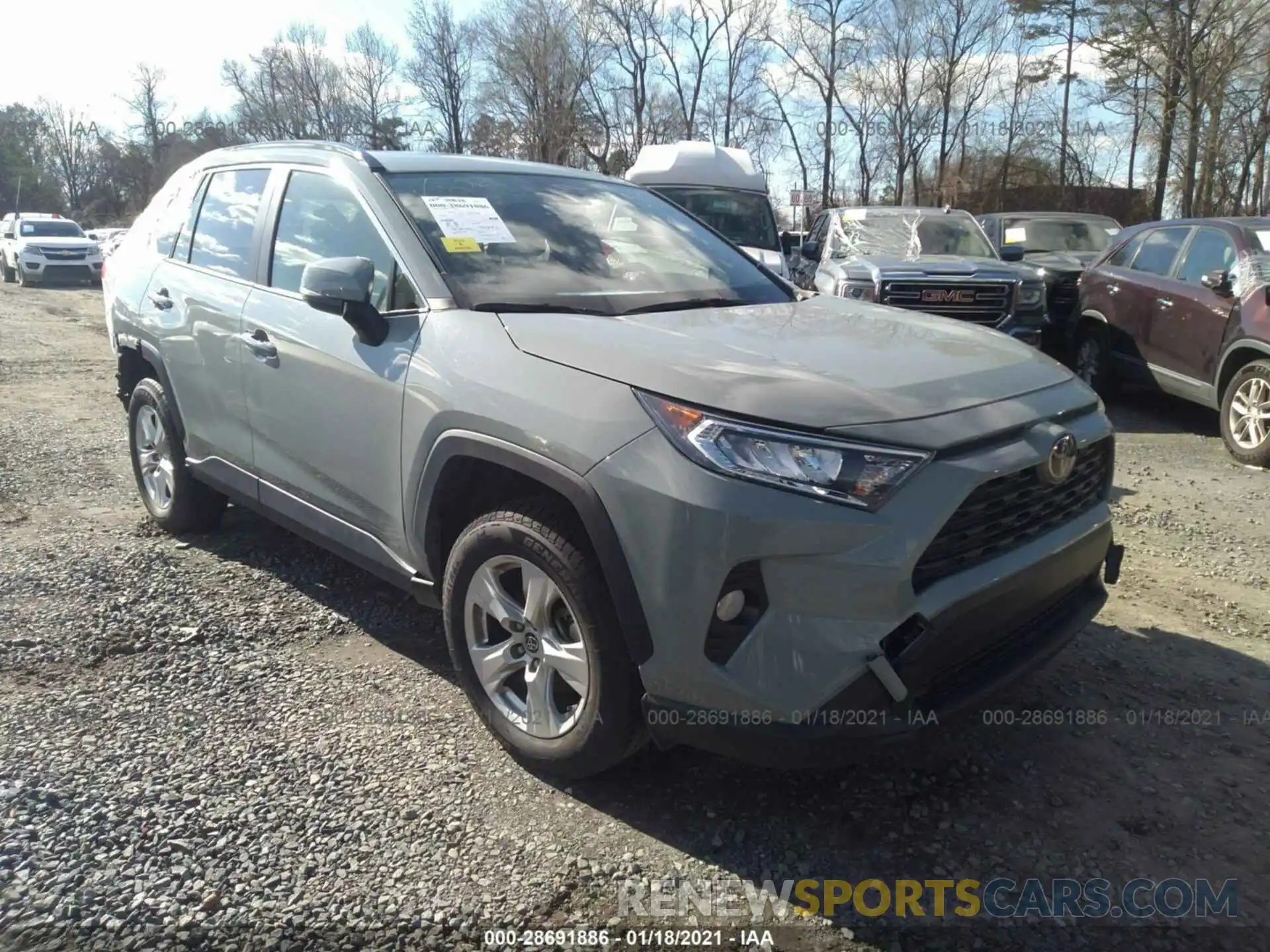 1 Photograph of a damaged car JTMW1RFV0KD005113 TOYOTA RAV4 2019