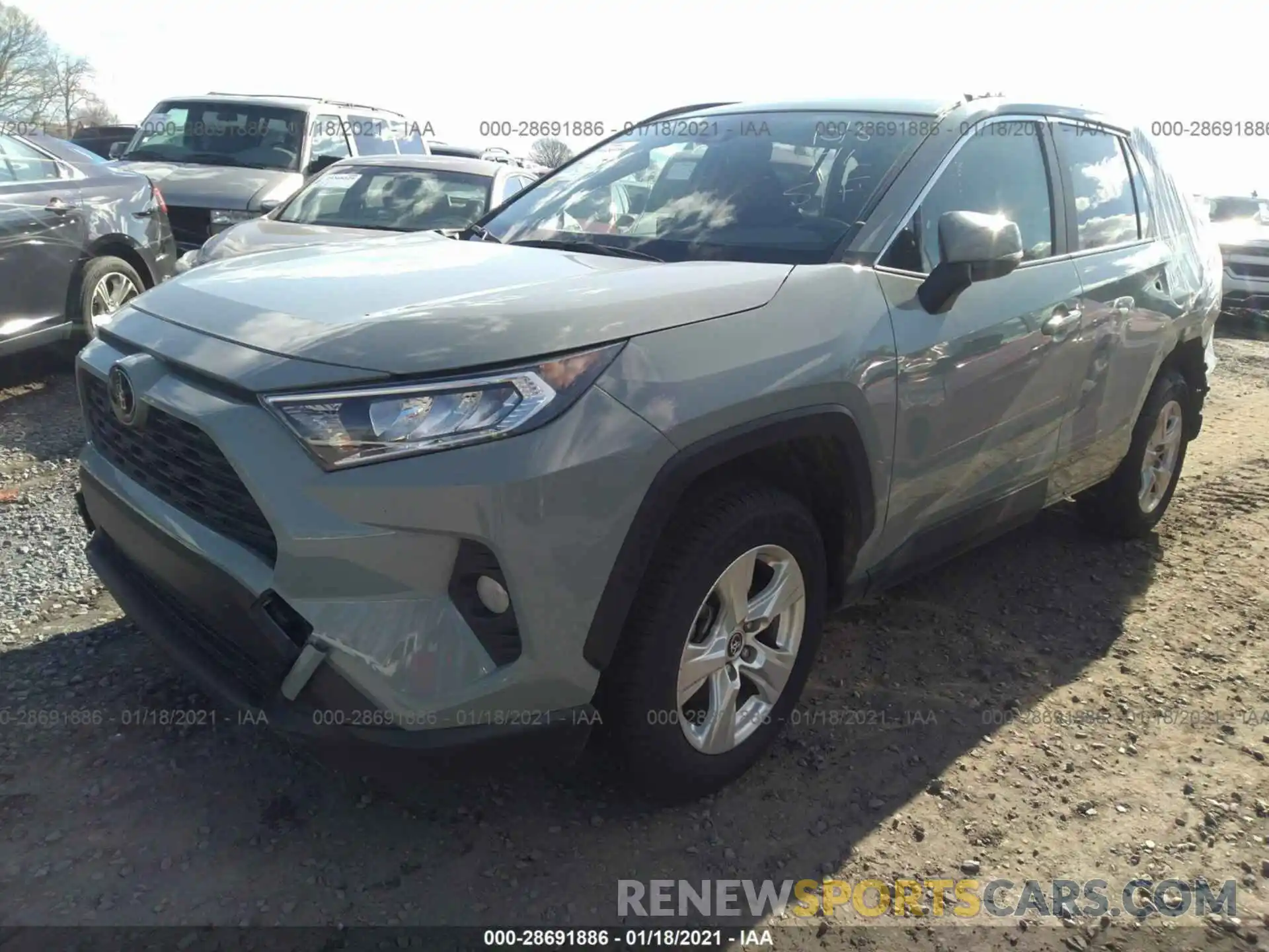 2 Photograph of a damaged car JTMW1RFV0KD005113 TOYOTA RAV4 2019