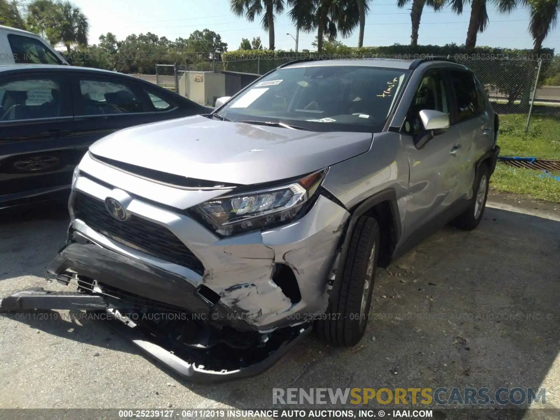 2 Photograph of a damaged car JTMW1RFV0KD012157 TOYOTA RAV4 2019