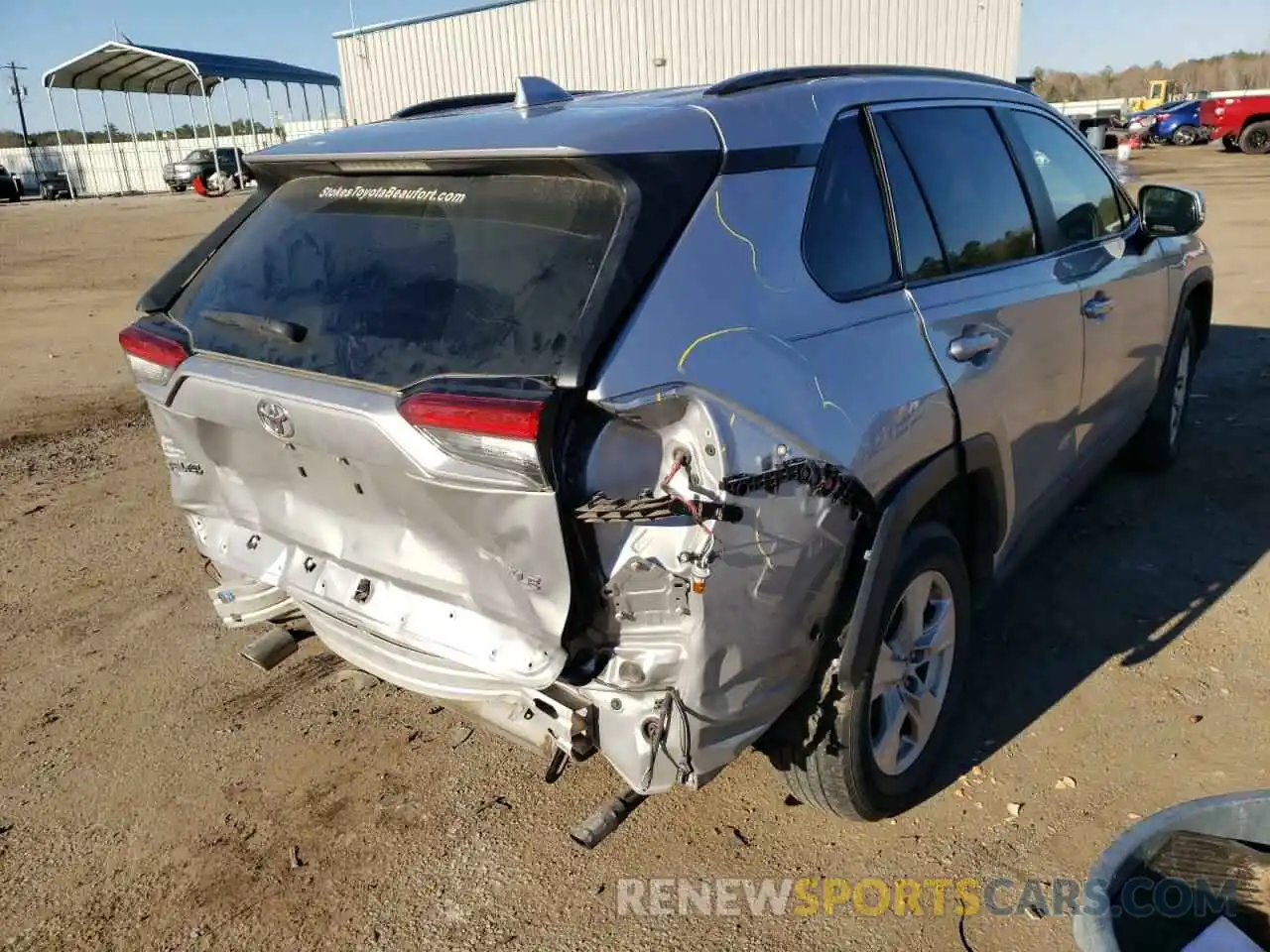 4 Photograph of a damaged car JTMW1RFV0KD013468 TOYOTA RAV4 2019