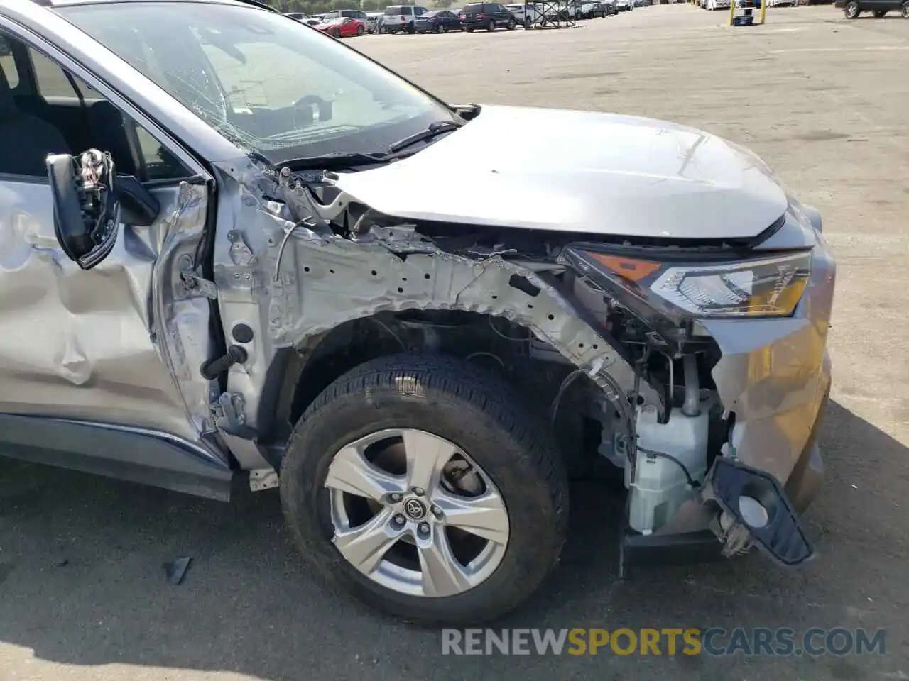 9 Photograph of a damaged car JTMW1RFV0KD014023 TOYOTA RAV4 2019