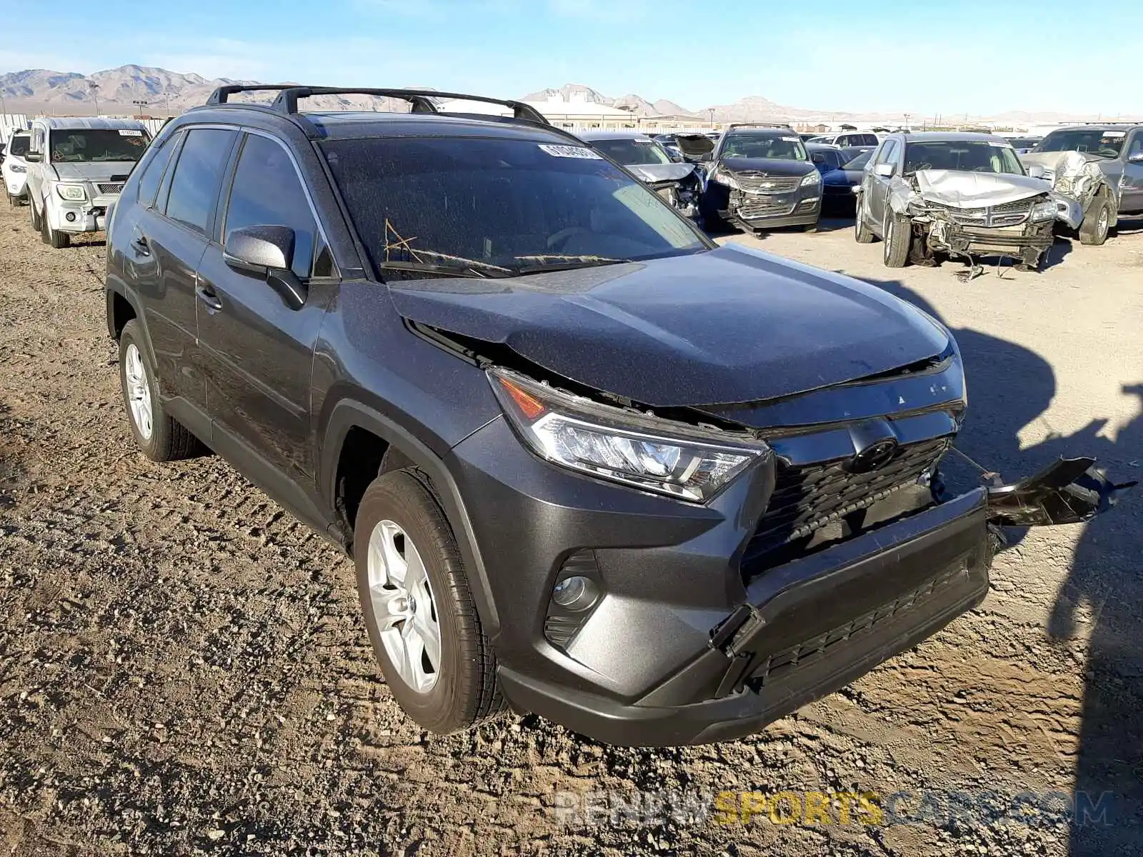 1 Photograph of a damaged car JTMW1RFV0KD014426 TOYOTA RAV4 2019