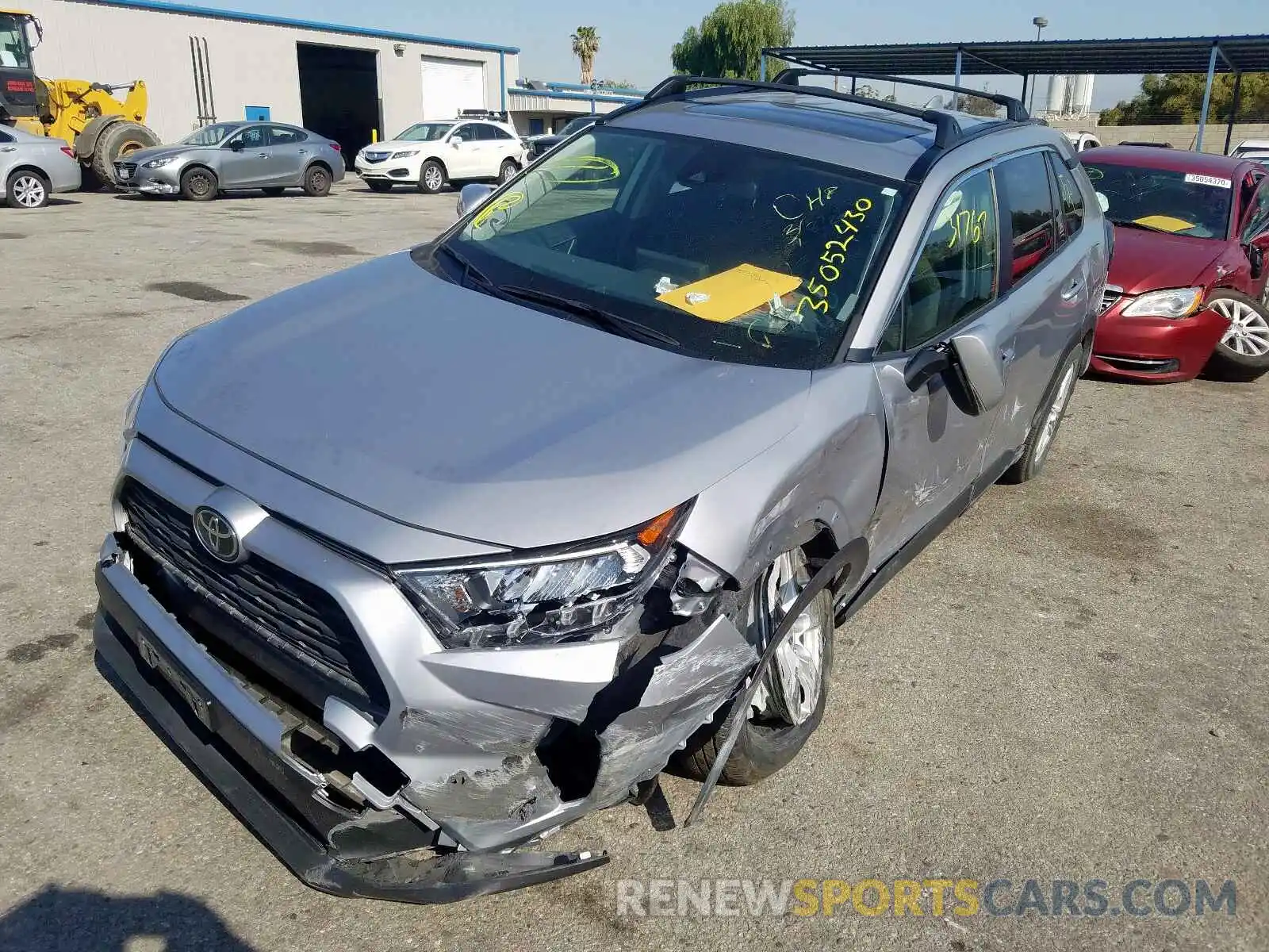 2 Photograph of a damaged car JTMW1RFV0KD017374 TOYOTA RAV4 2019