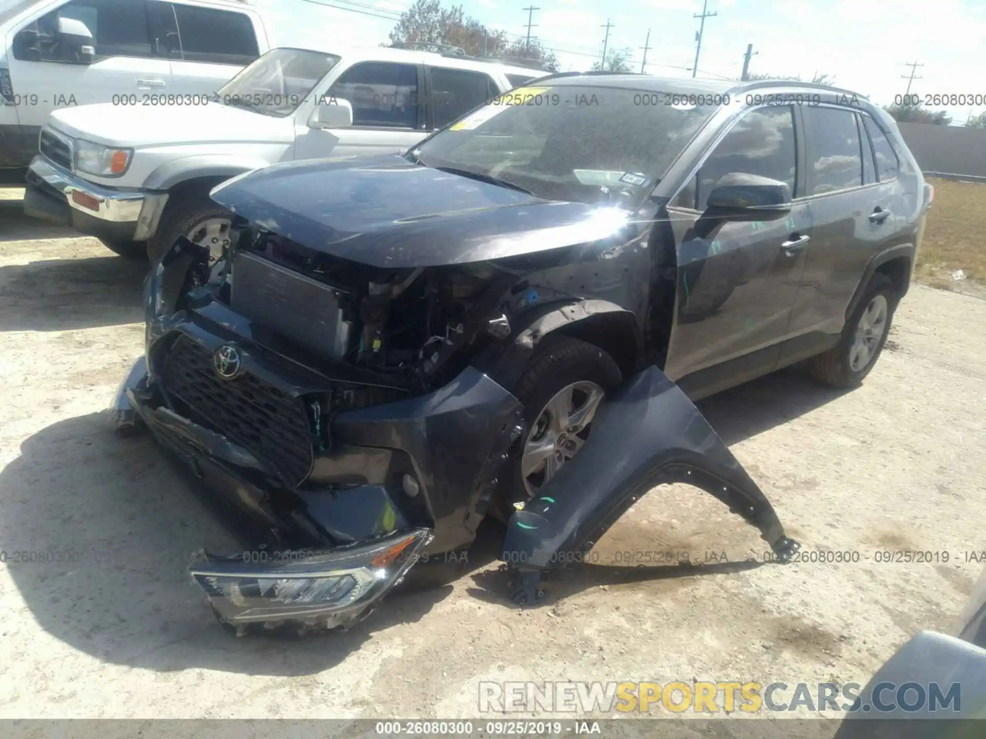 2 Photograph of a damaged car JTMW1RFV0KD022087 TOYOTA RAV4 2019