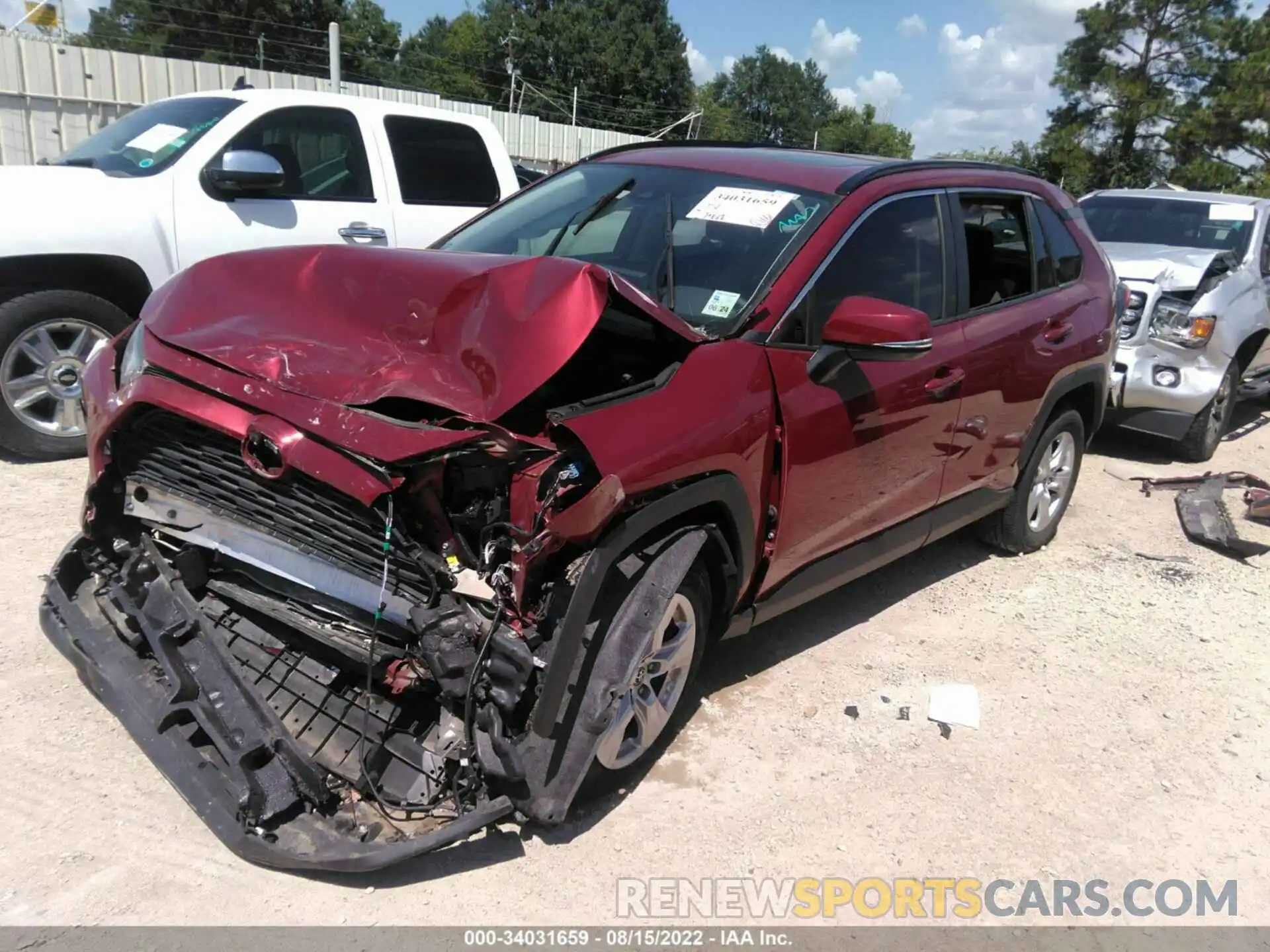 2 Photograph of a damaged car JTMW1RFV0KD028990 TOYOTA RAV4 2019