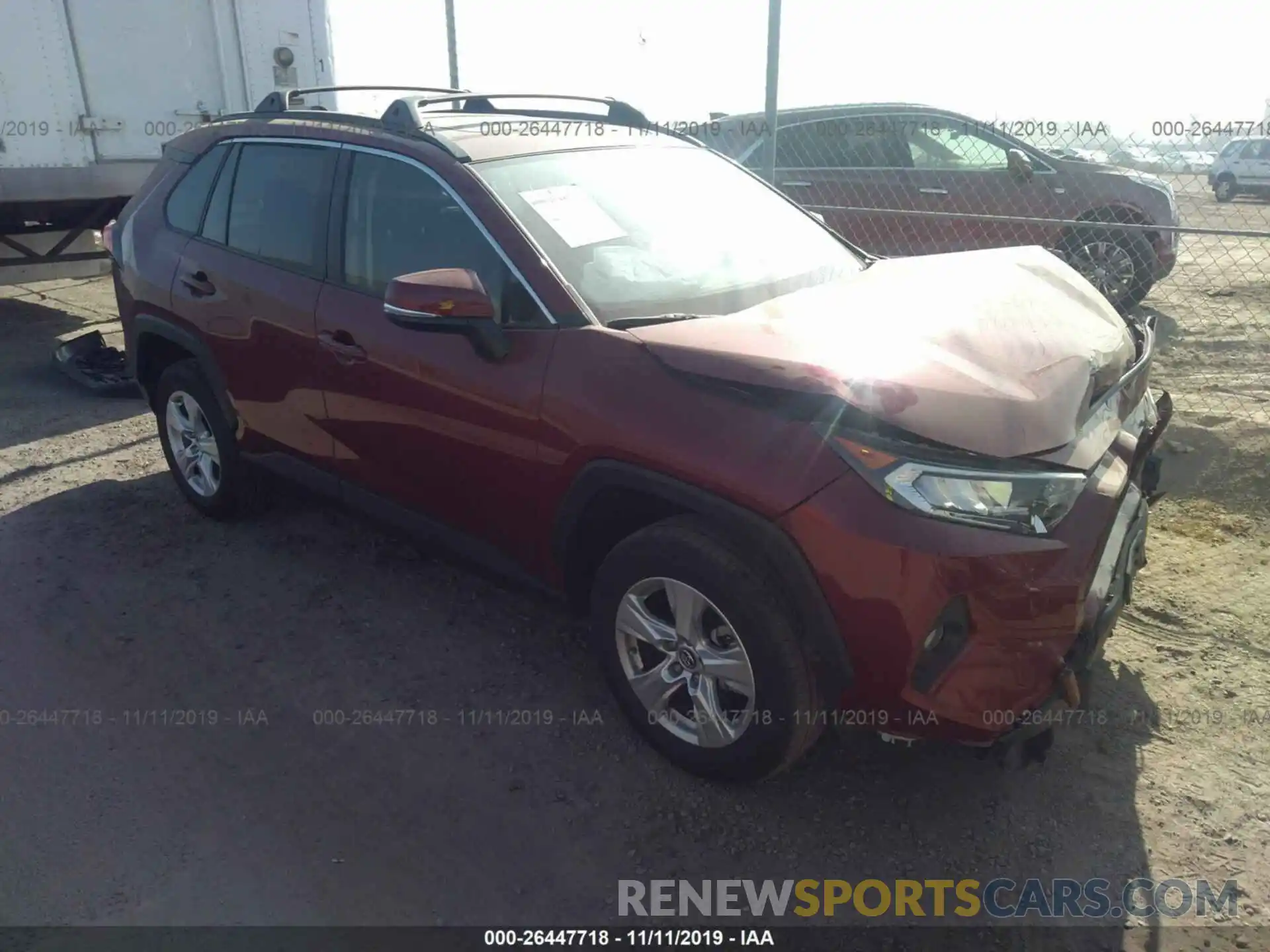 1 Photograph of a damaged car JTMW1RFV0KD503540 TOYOTA RAV4 2019