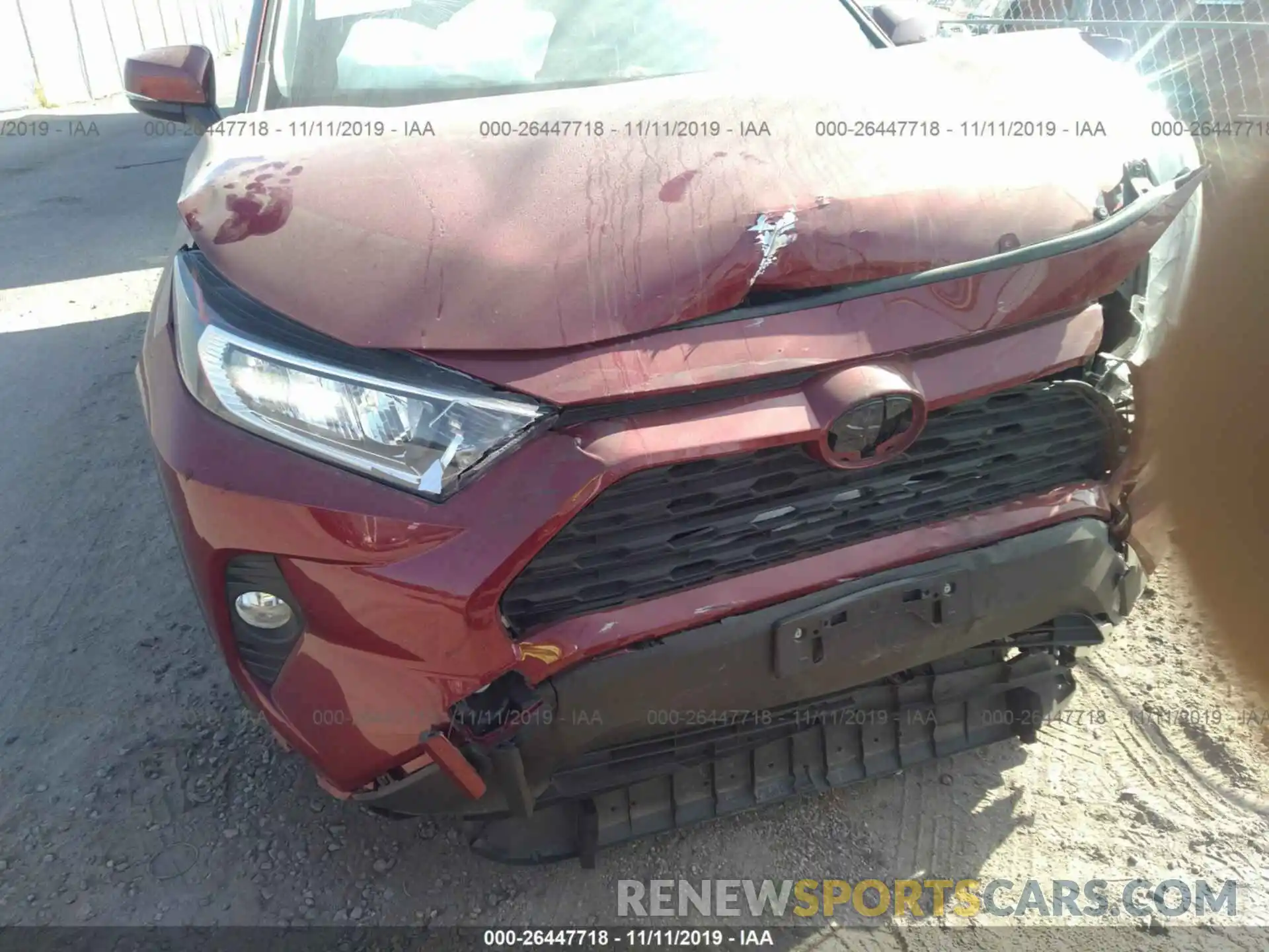 6 Photograph of a damaged car JTMW1RFV0KD503540 TOYOTA RAV4 2019