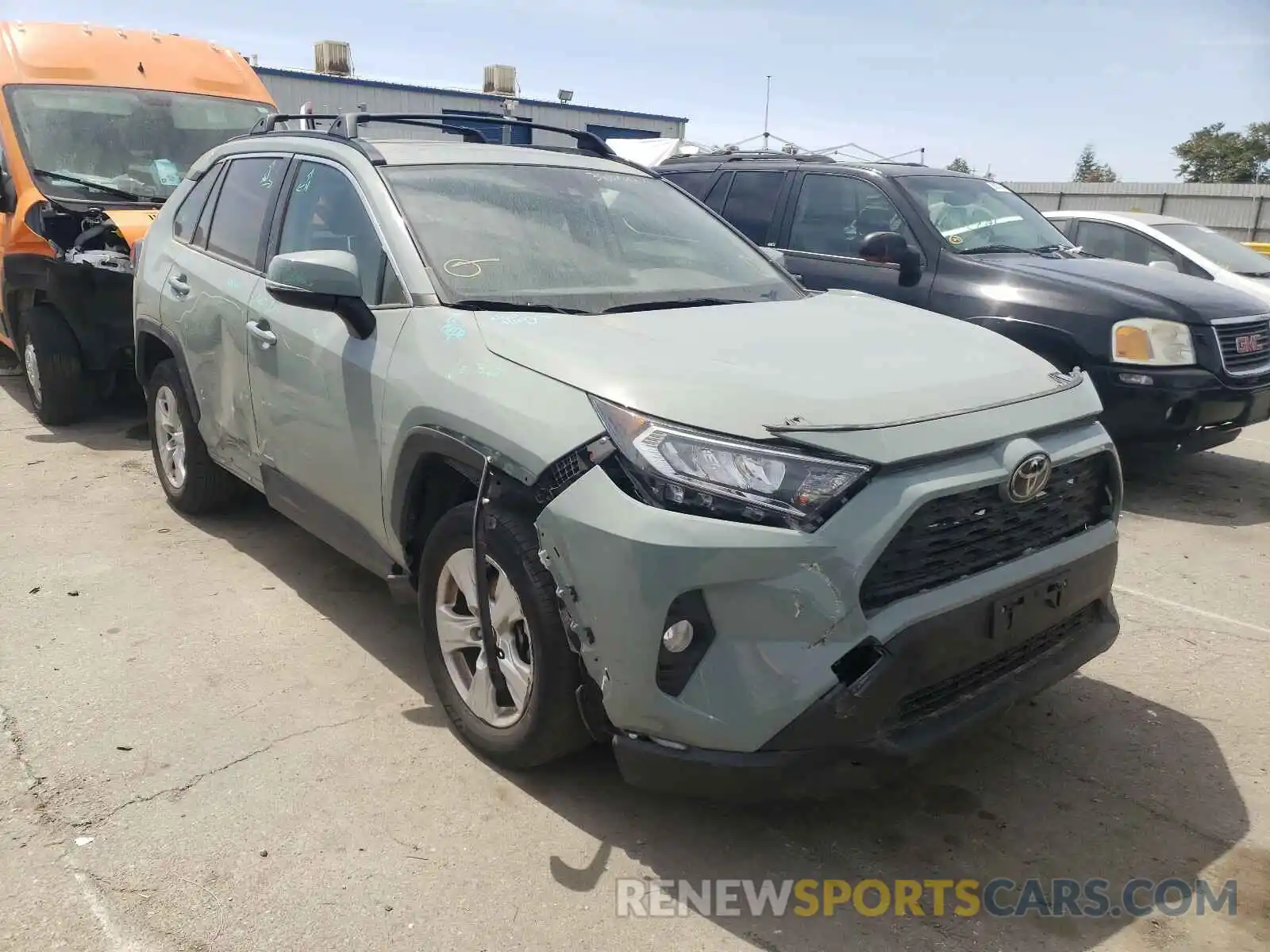 1 Photograph of a damaged car JTMW1RFV0KD505076 TOYOTA RAV4 2019