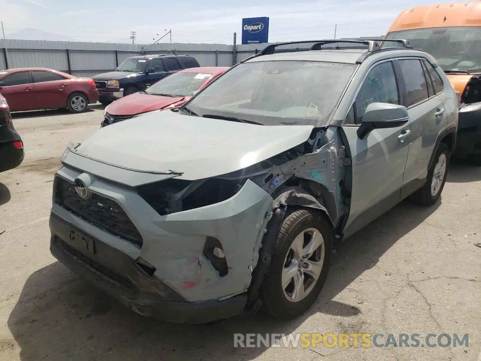 2 Photograph of a damaged car JTMW1RFV0KD505076 TOYOTA RAV4 2019