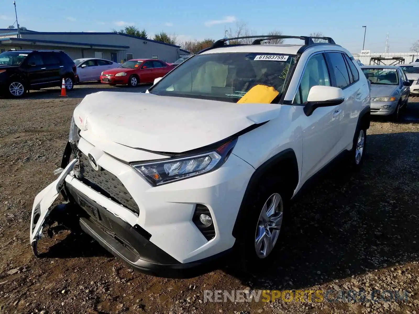 2 Photograph of a damaged car JTMW1RFV0KD506857 TOYOTA RAV4 2019