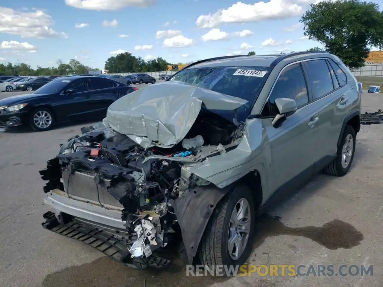 2 Photograph of a damaged car JTMW1RFV0KD510603 TOYOTA RAV4 2019