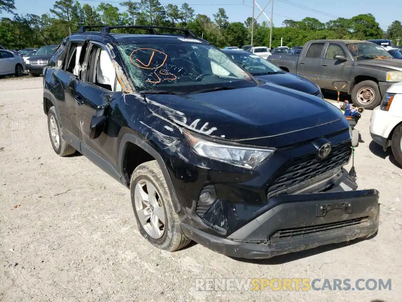 1 Photograph of a damaged car JTMW1RFV0KD511914 TOYOTA RAV4 2019