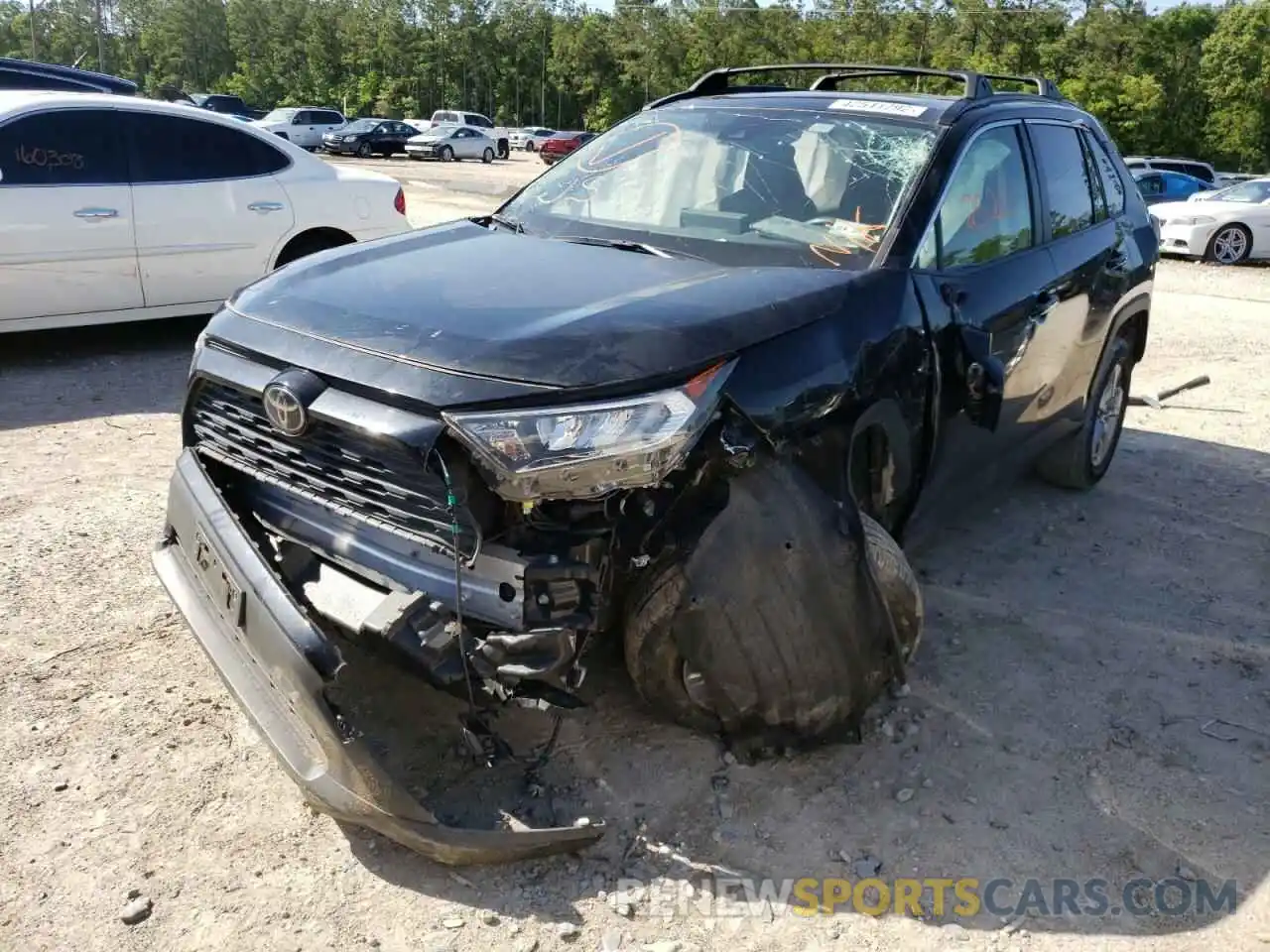 2 Photograph of a damaged car JTMW1RFV0KD511914 TOYOTA RAV4 2019