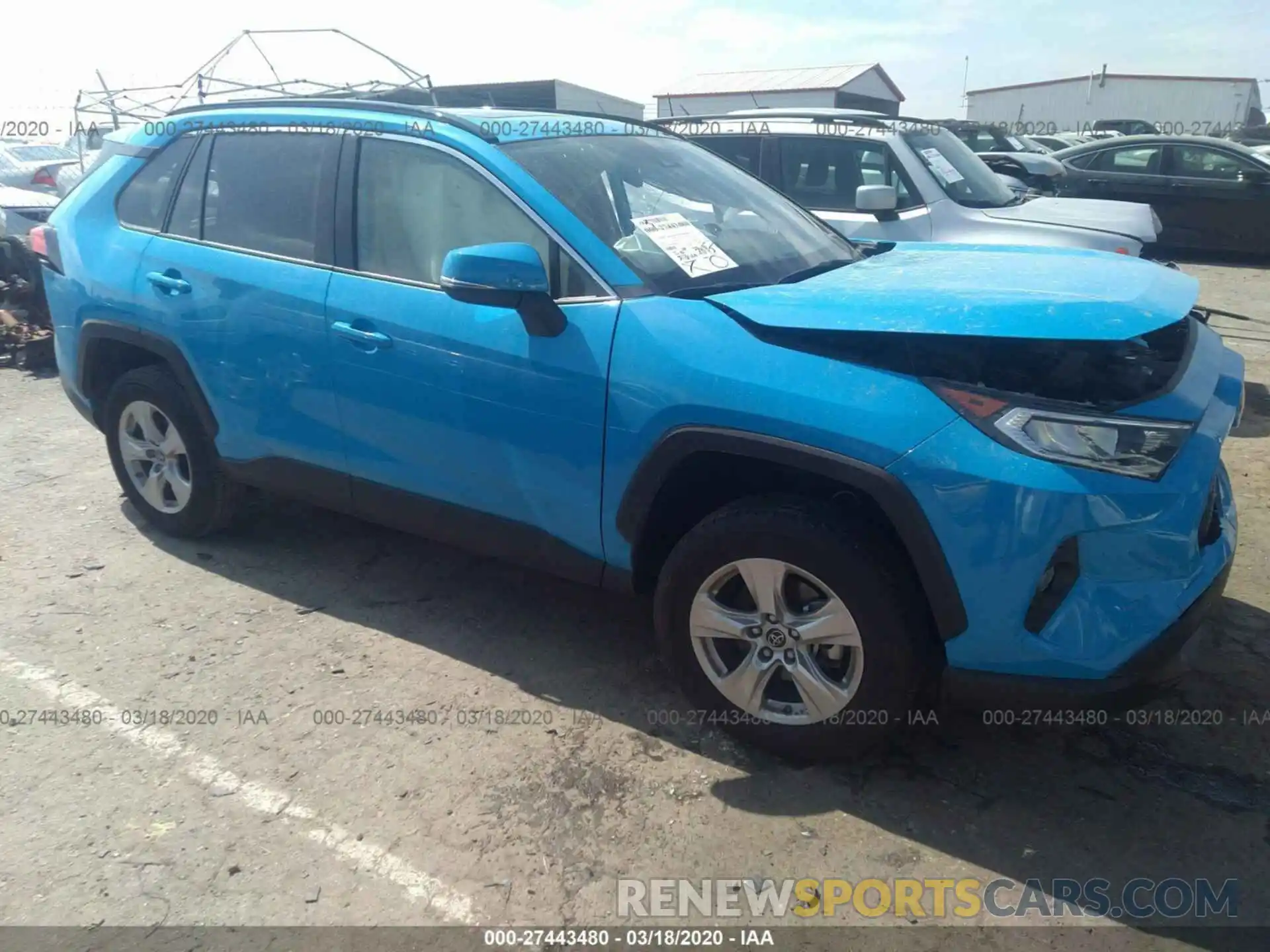 1 Photograph of a damaged car JTMW1RFV0KD513372 TOYOTA RAV4 2019