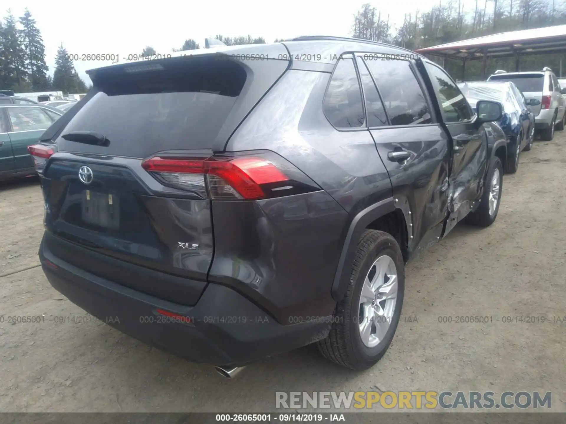 4 Photograph of a damaged car JTMW1RFV0KJ001824 TOYOTA RAV4 2019