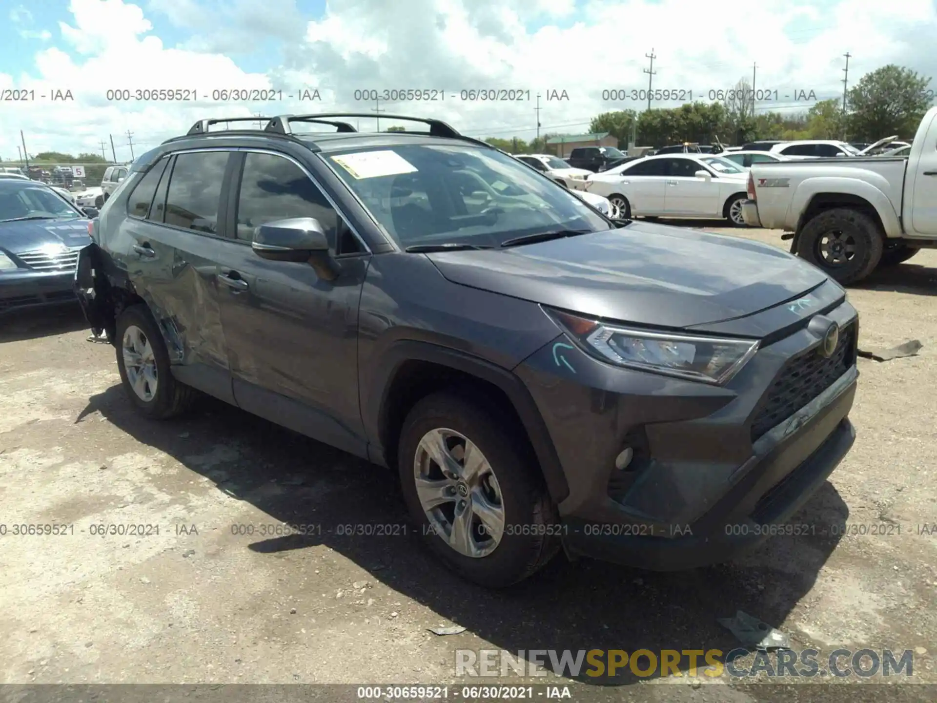 1 Photograph of a damaged car JTMW1RFV0KJ005596 TOYOTA RAV4 2019