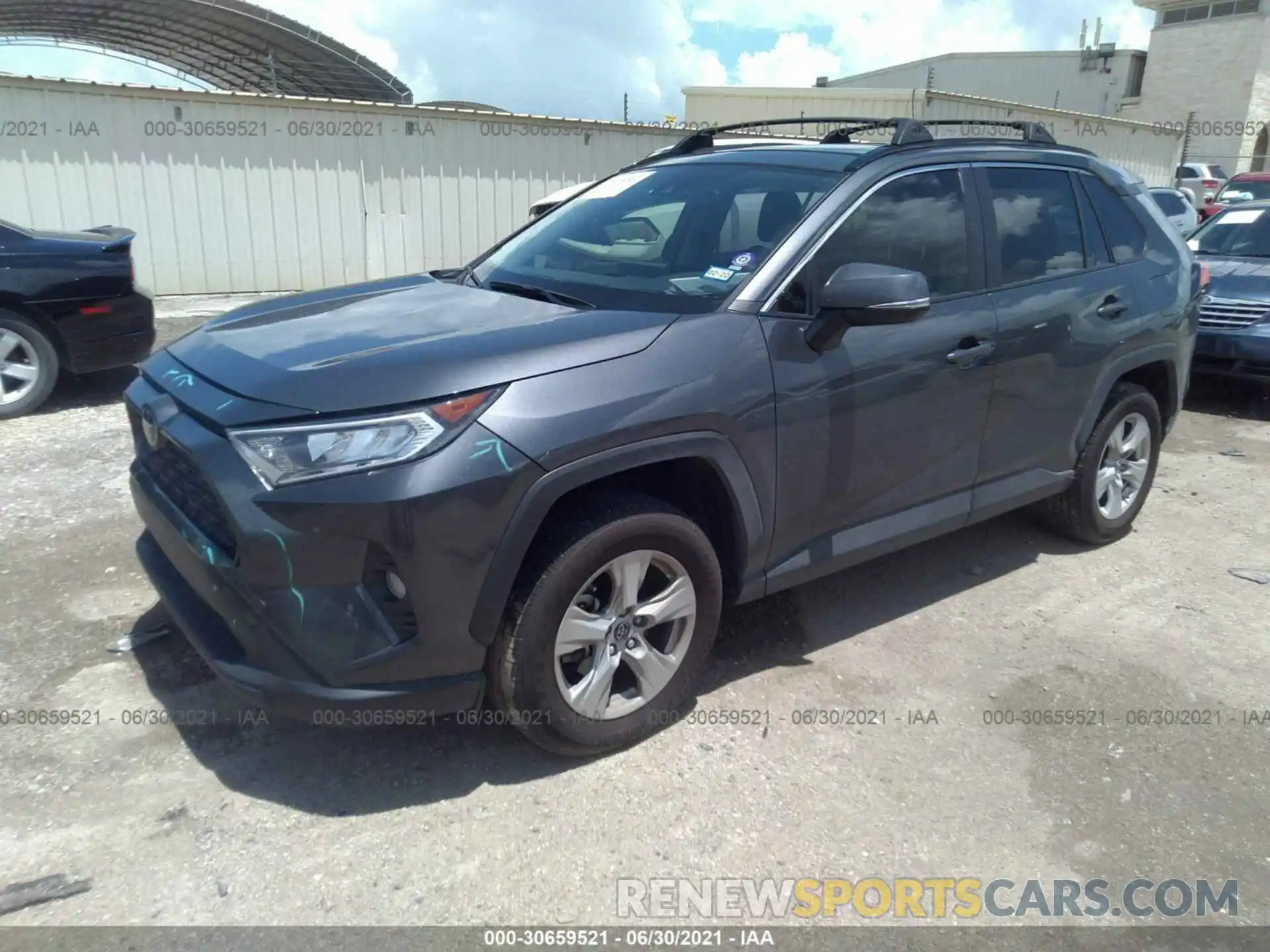 2 Photograph of a damaged car JTMW1RFV0KJ005596 TOYOTA RAV4 2019