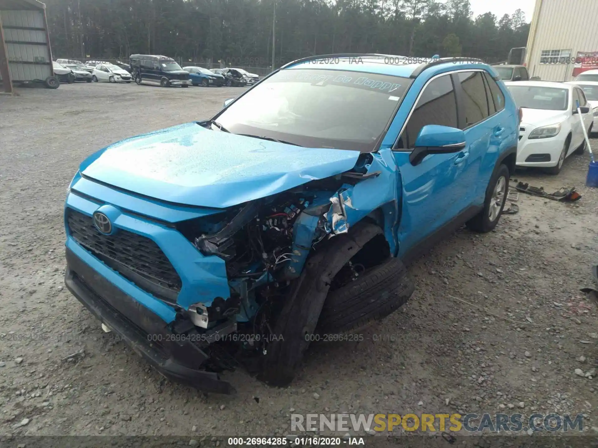 2 Photograph of a damaged car JTMW1RFV0KJ011799 TOYOTA RAV4 2019