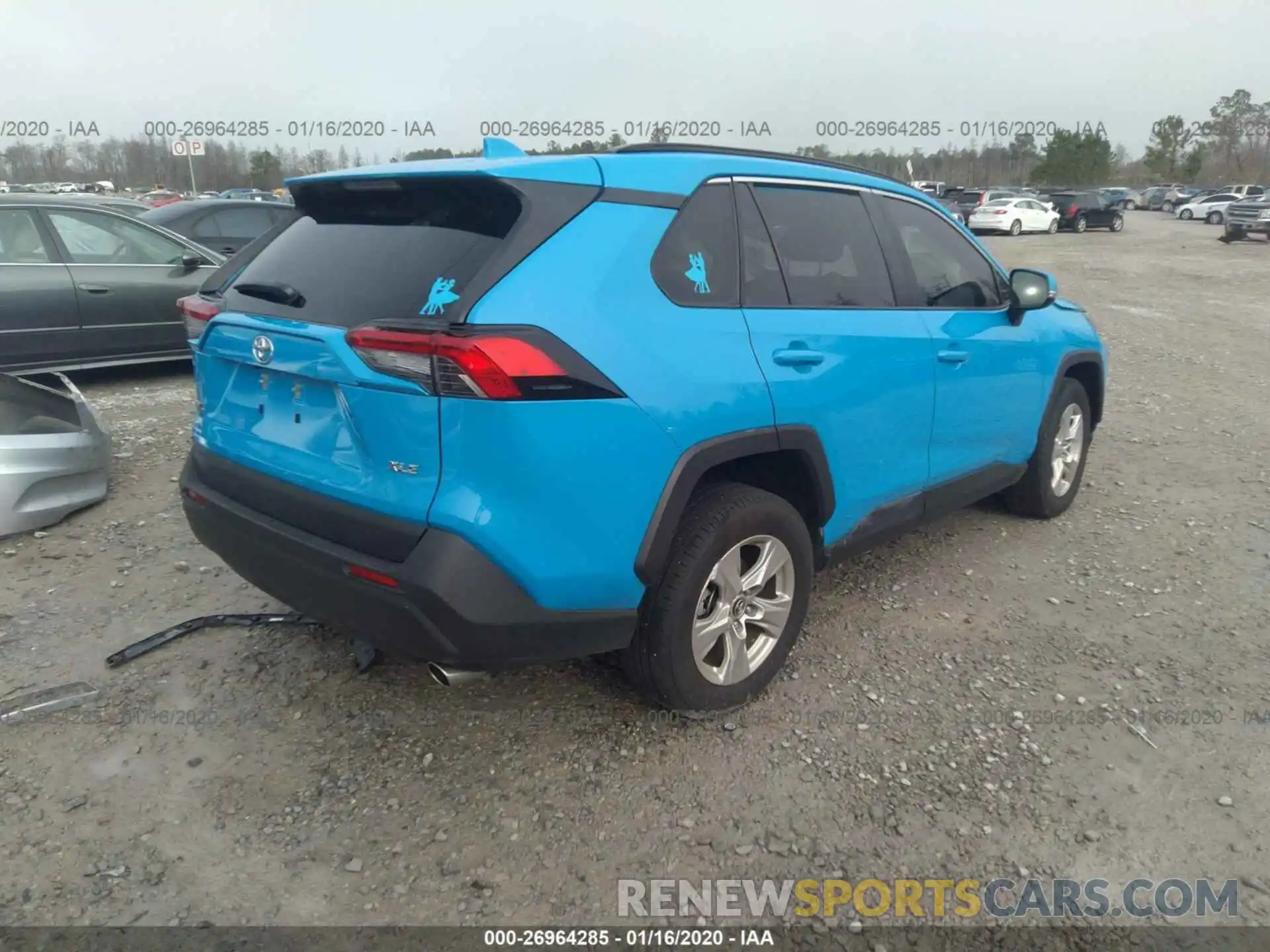 4 Photograph of a damaged car JTMW1RFV0KJ011799 TOYOTA RAV4 2019