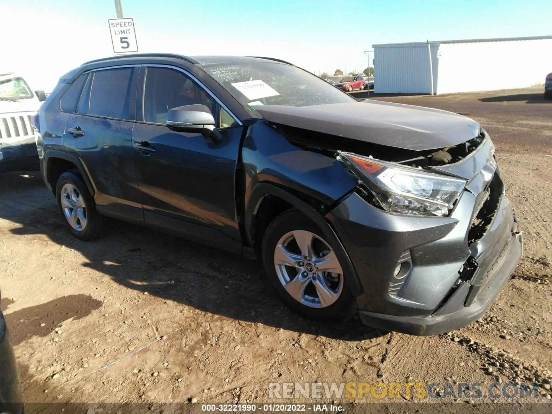 1 Photograph of a damaged car JTMW1RFV1KD008151 TOYOTA RAV4 2019