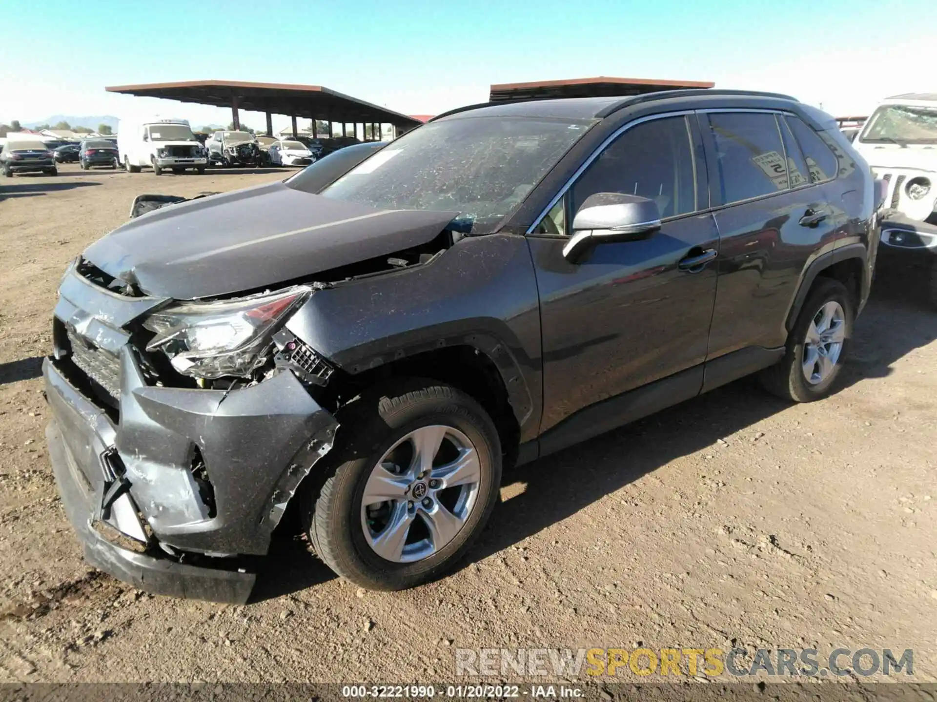 2 Фотография поврежденного автомобиля JTMW1RFV1KD008151 TOYOTA RAV4 2019