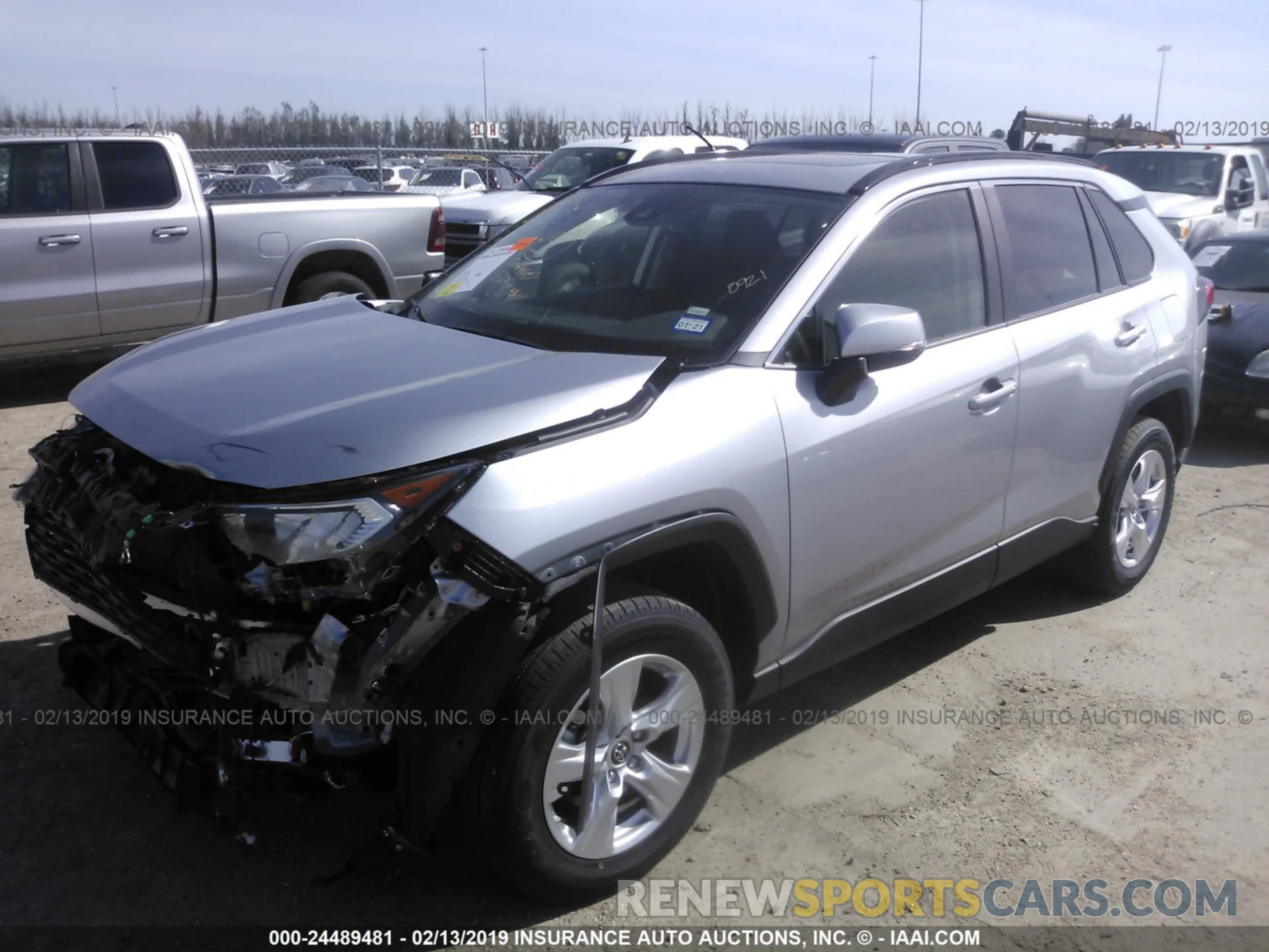 2 Photograph of a damaged car JTMW1RFV1KD010921 TOYOTA RAV4 2019