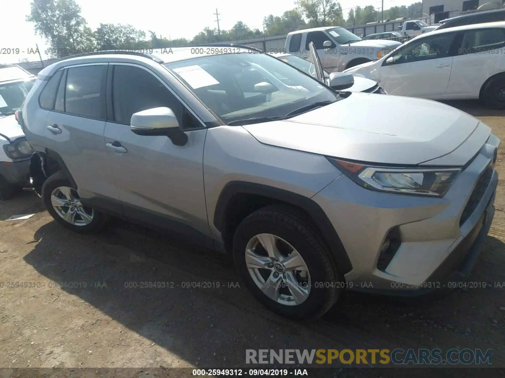 1 Photograph of a damaged car JTMW1RFV1KD013625 TOYOTA RAV4 2019