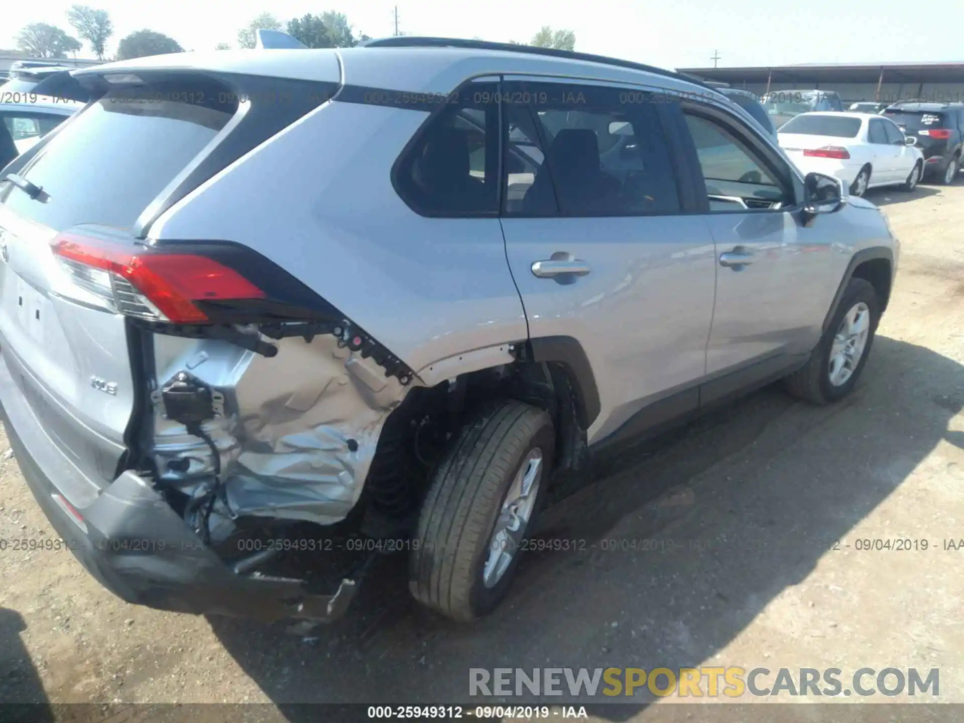 4 Photograph of a damaged car JTMW1RFV1KD013625 TOYOTA RAV4 2019