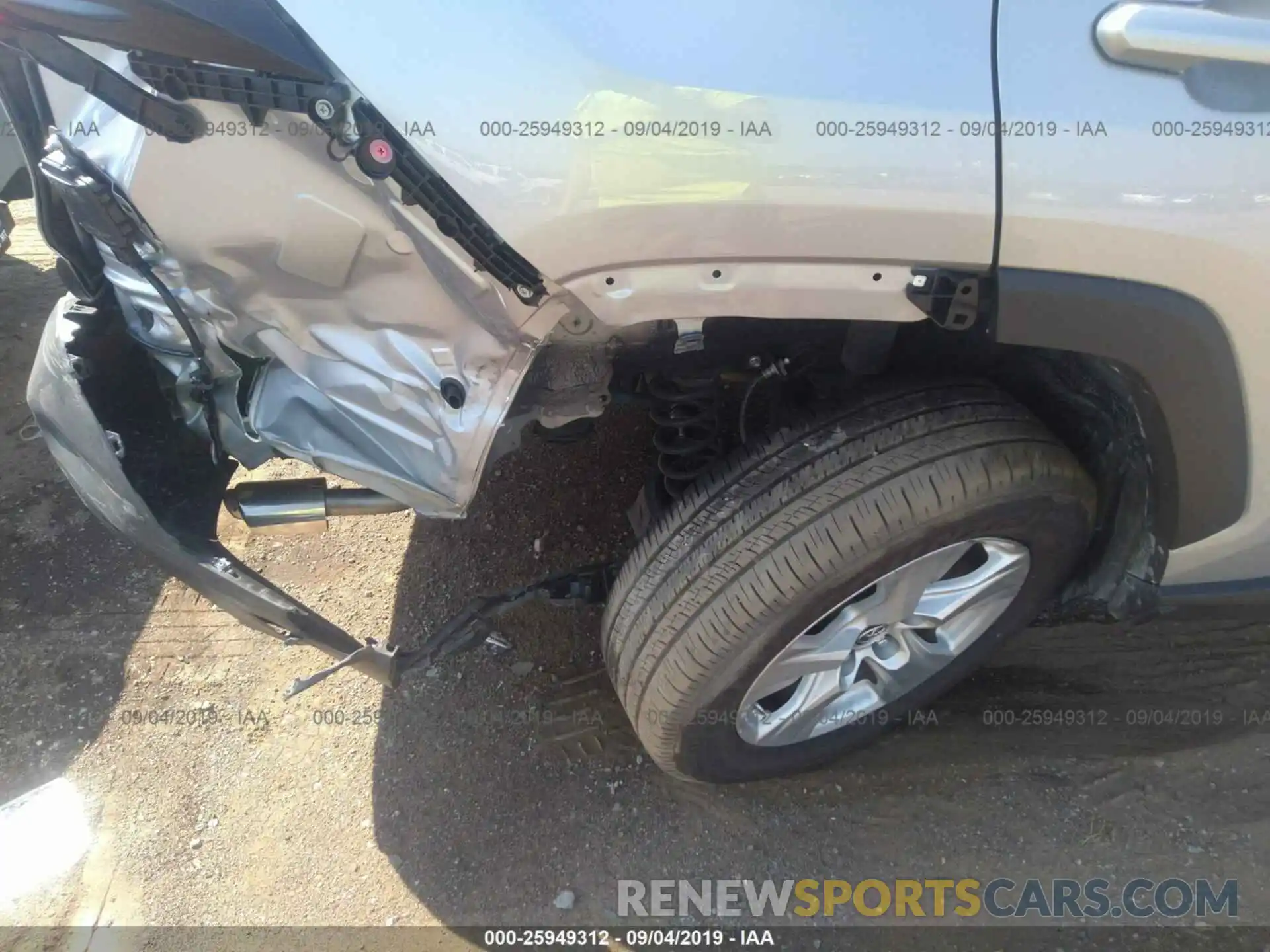 6 Photograph of a damaged car JTMW1RFV1KD013625 TOYOTA RAV4 2019