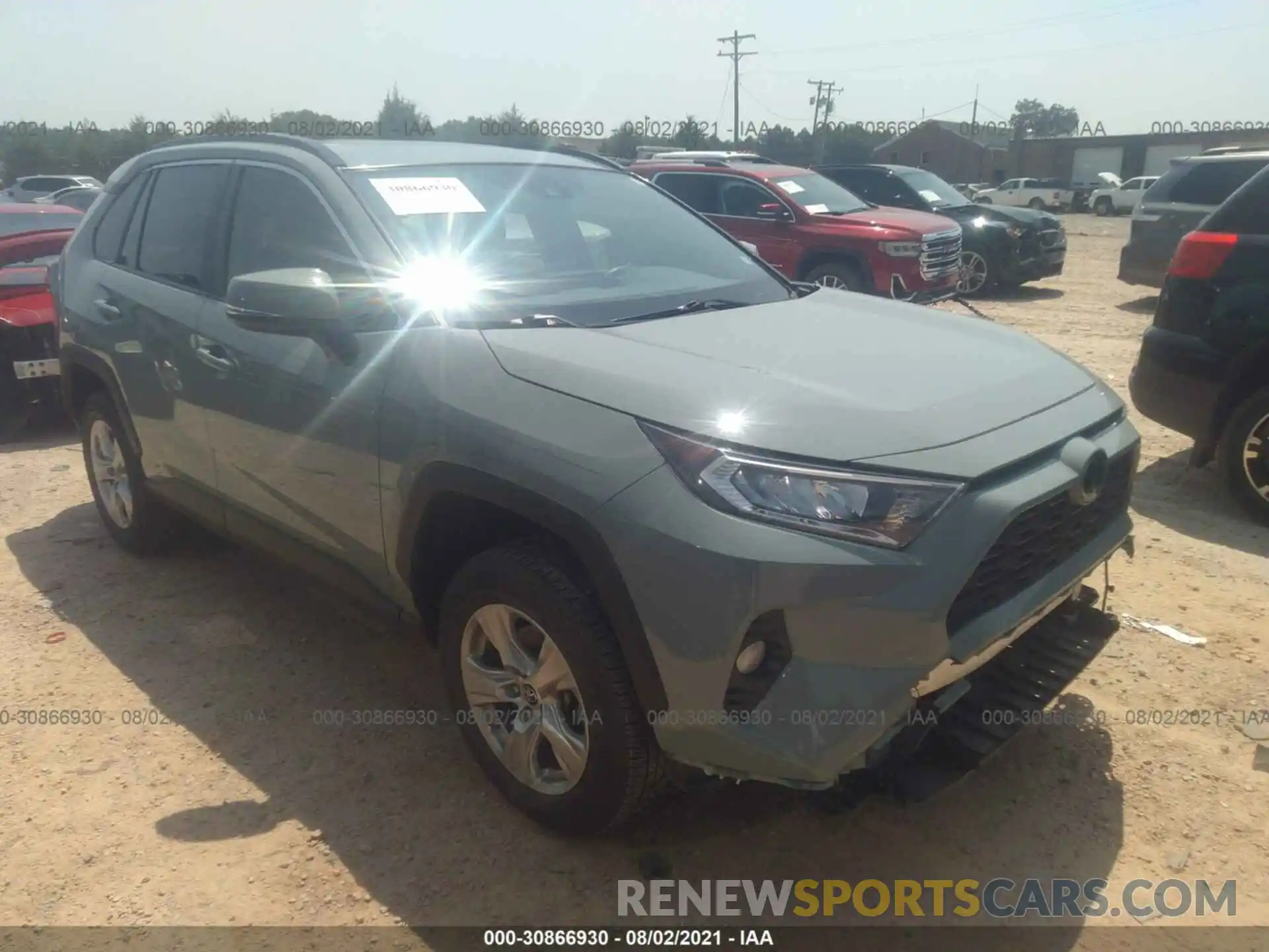 1 Photograph of a damaged car JTMW1RFV1KD014371 TOYOTA RAV4 2019