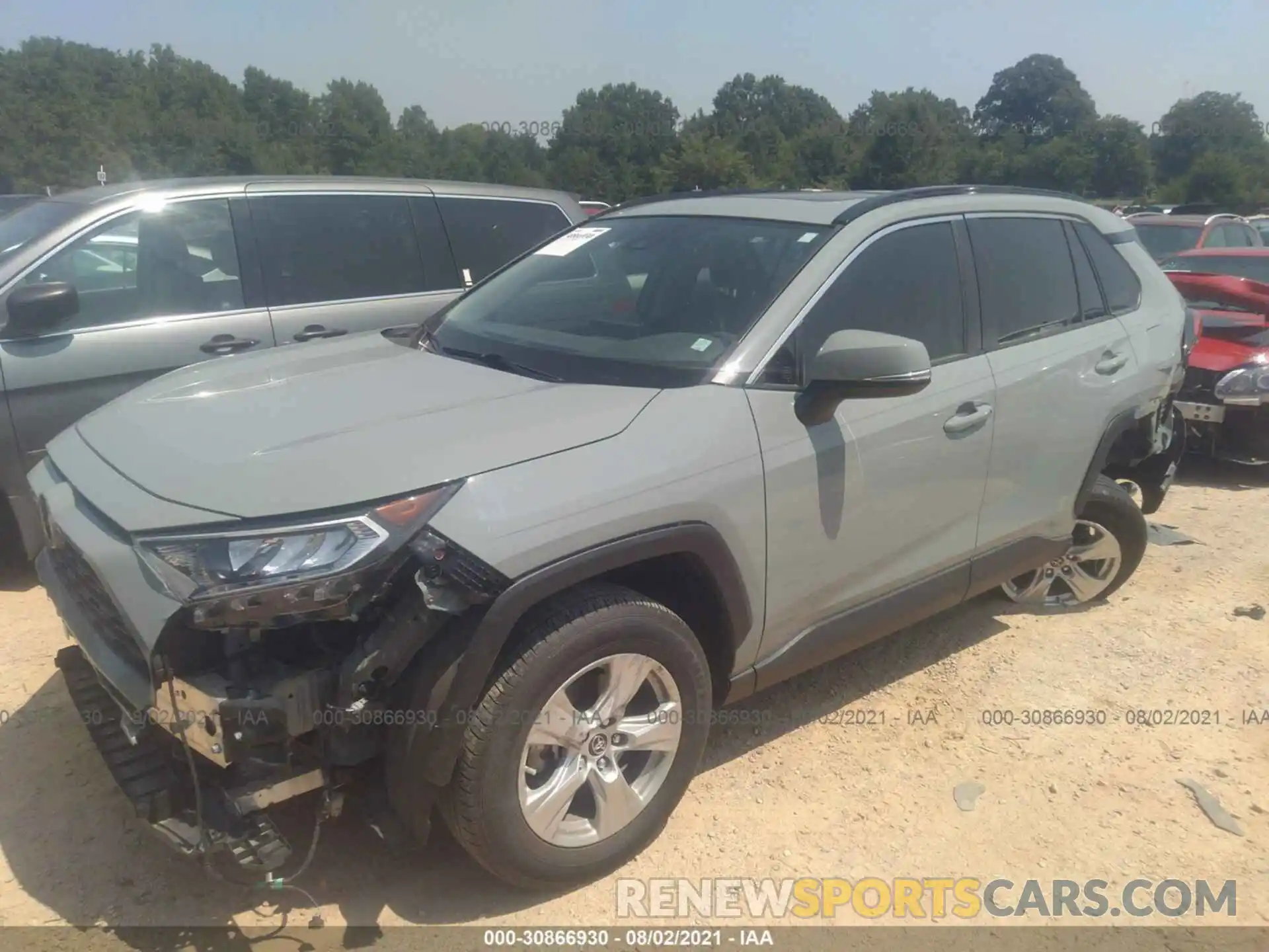 2 Photograph of a damaged car JTMW1RFV1KD014371 TOYOTA RAV4 2019