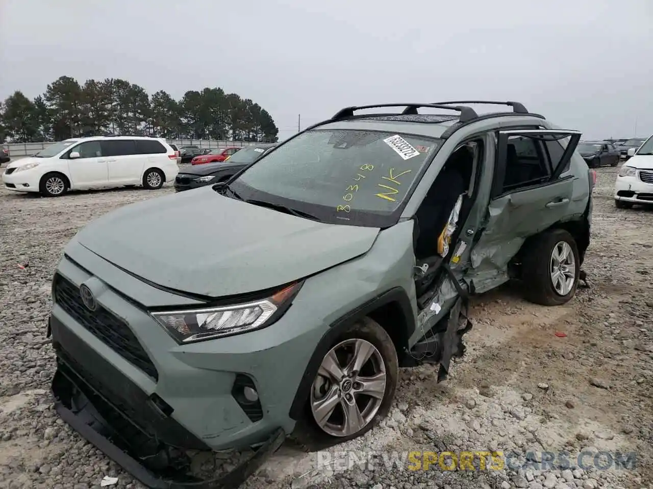 2 Photograph of a damaged car JTMW1RFV1KD022941 TOYOTA RAV4 2019