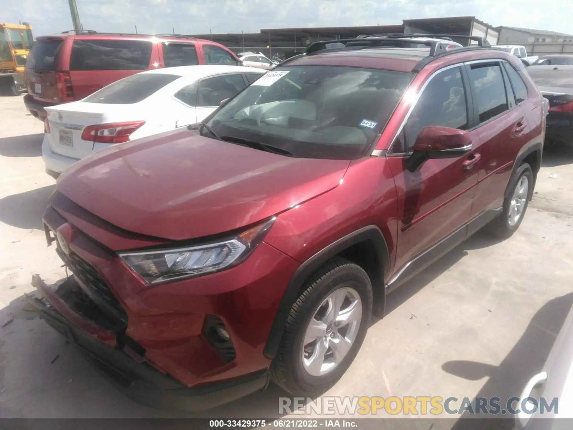 2 Photograph of a damaged car JTMW1RFV1KD033681 TOYOTA RAV4 2019