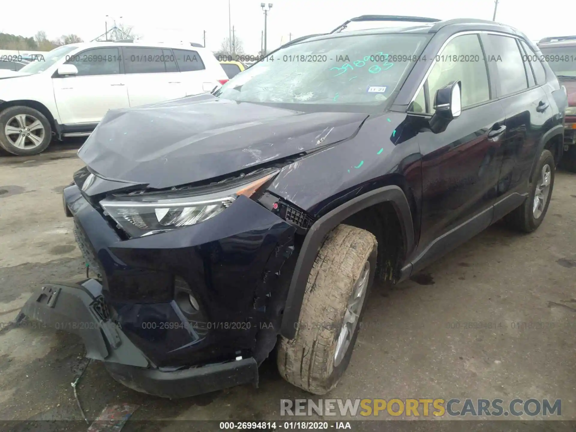 2 Фотография поврежденного автомобиля JTMW1RFV1KD035611 TOYOTA RAV4 2019