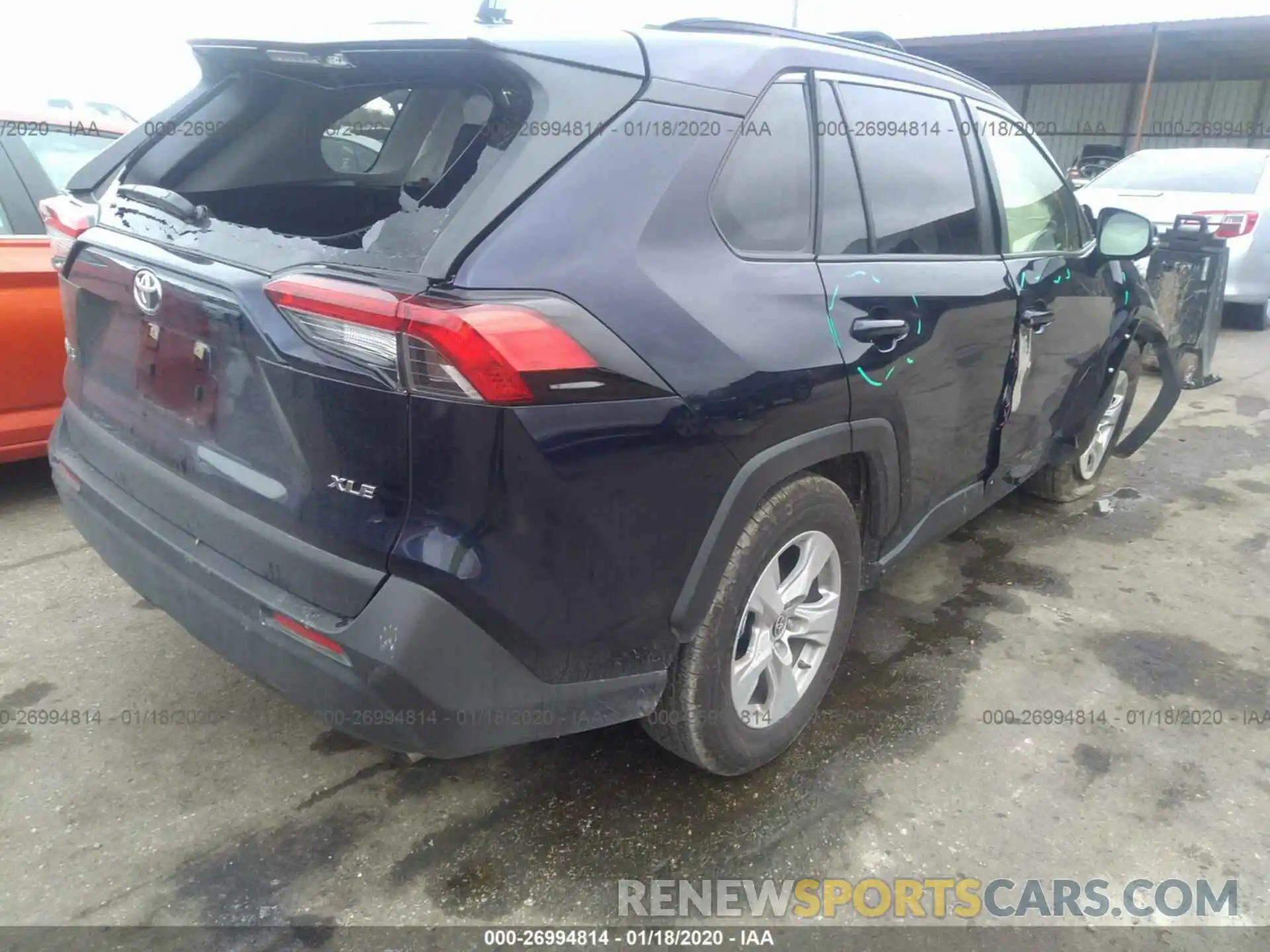 4 Photograph of a damaged car JTMW1RFV1KD035611 TOYOTA RAV4 2019