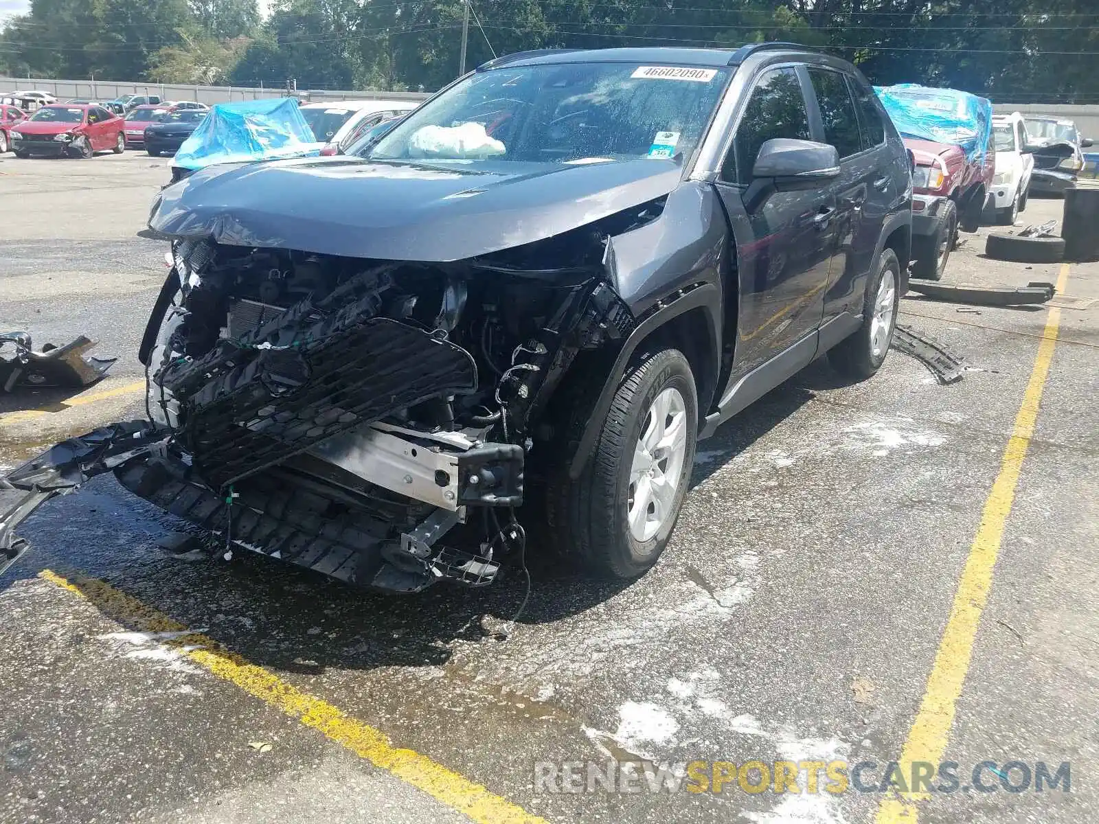 2 Photograph of a damaged car JTMW1RFV1KD501151 TOYOTA RAV4 2019