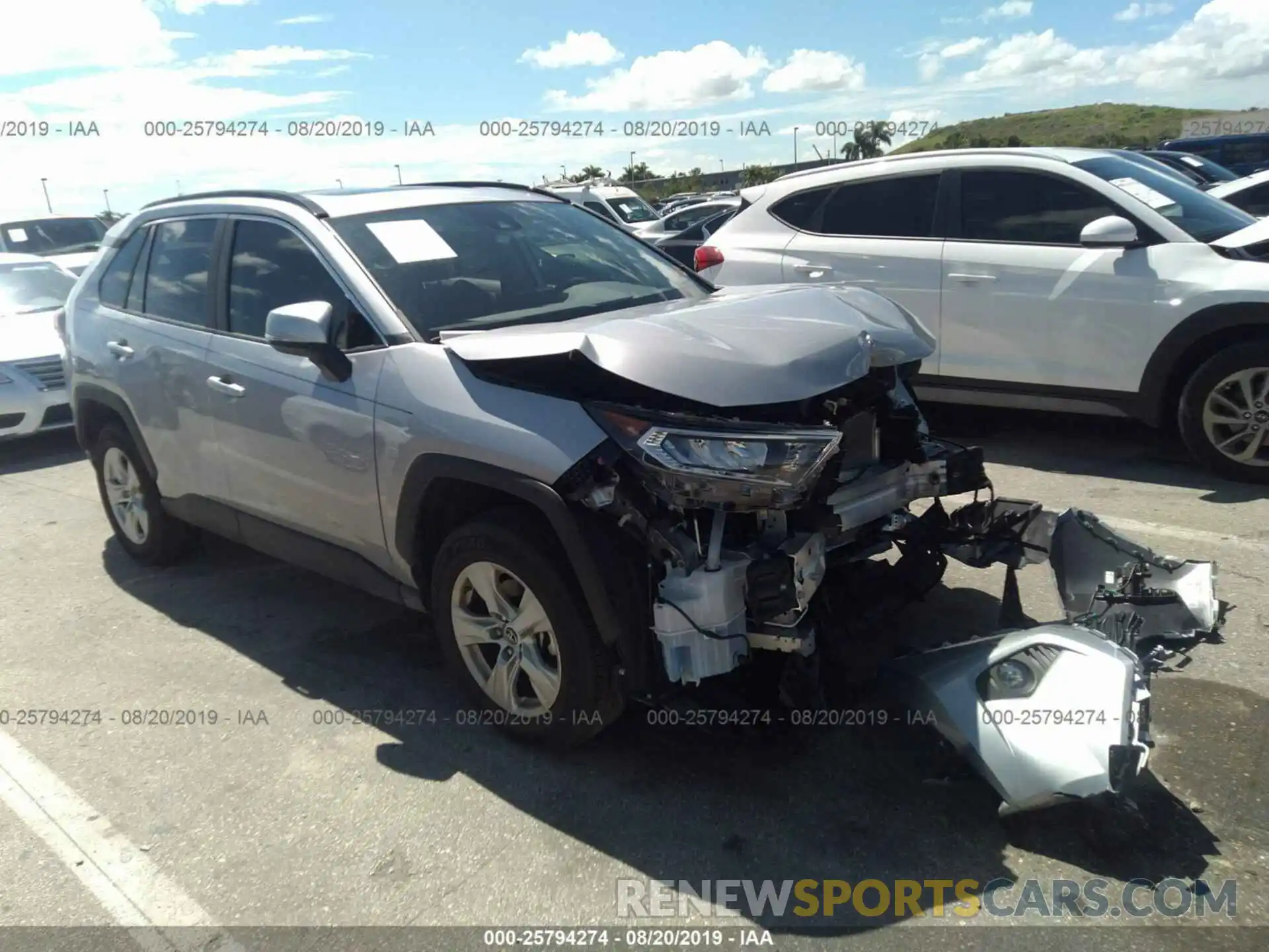 1 Photograph of a damaged car JTMW1RFV1KD501926 TOYOTA RAV4 2019