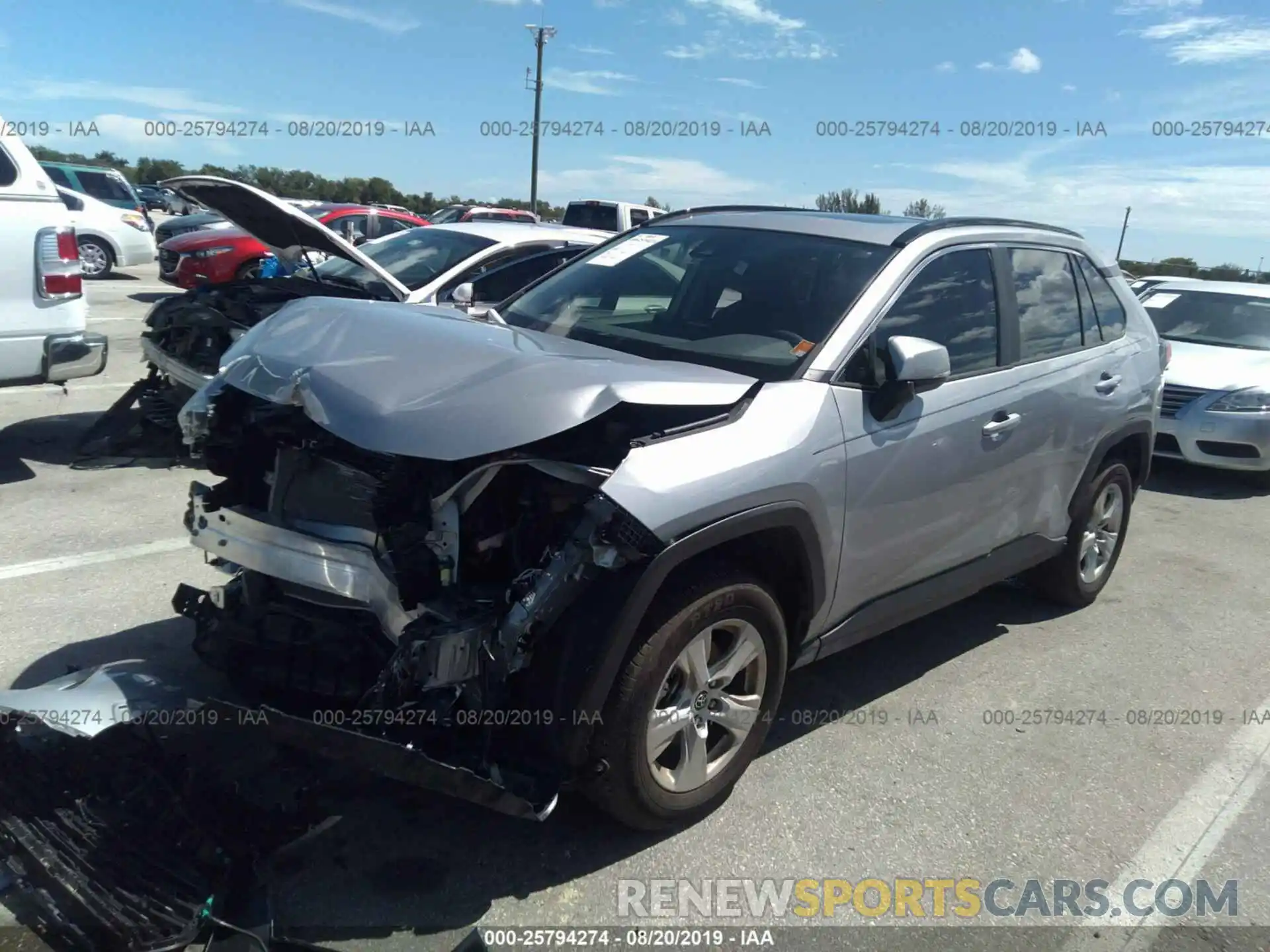 2 Photograph of a damaged car JTMW1RFV1KD501926 TOYOTA RAV4 2019