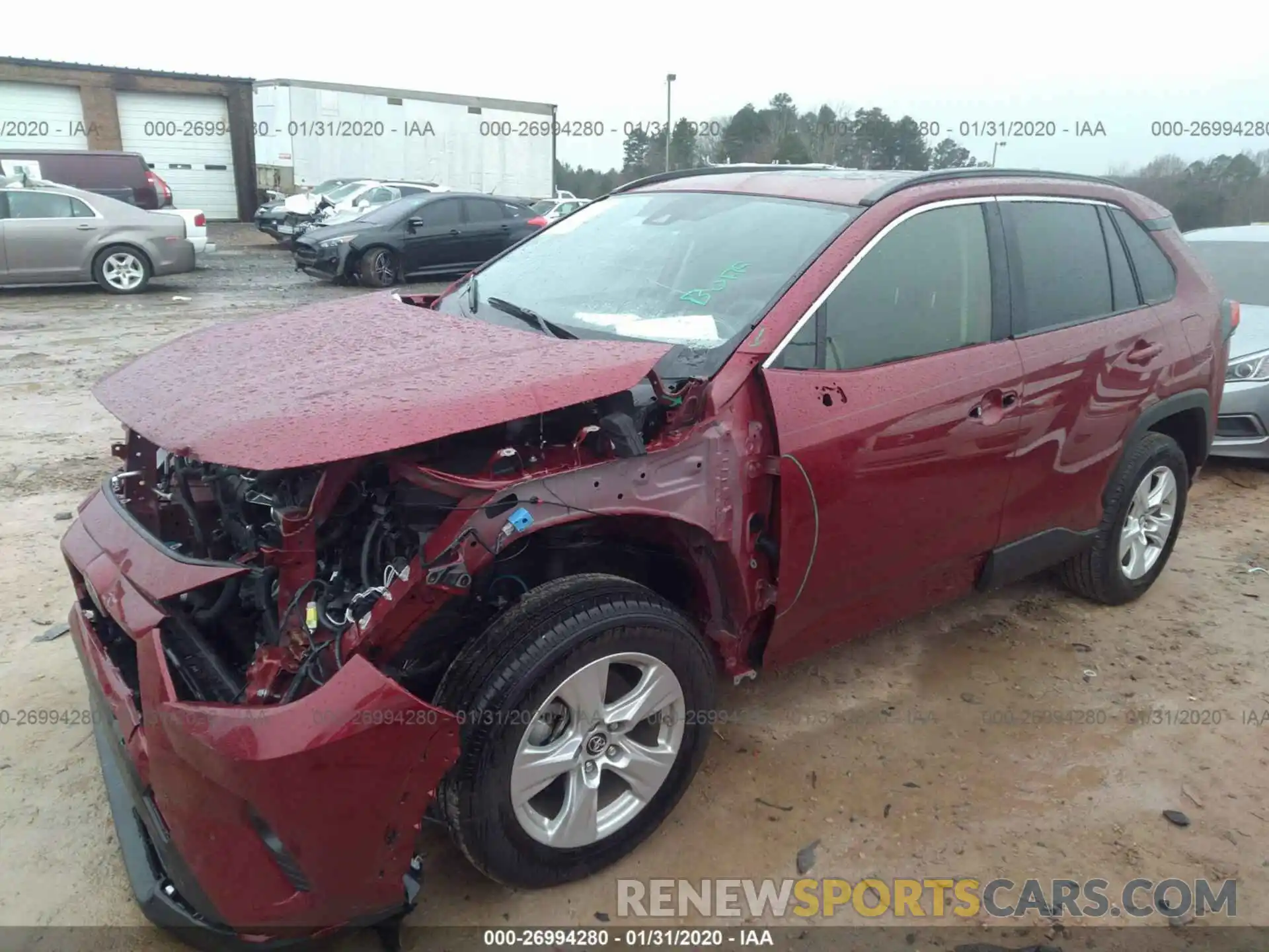 2 Photograph of a damaged car JTMW1RFV1KD505023 TOYOTA RAV4 2019